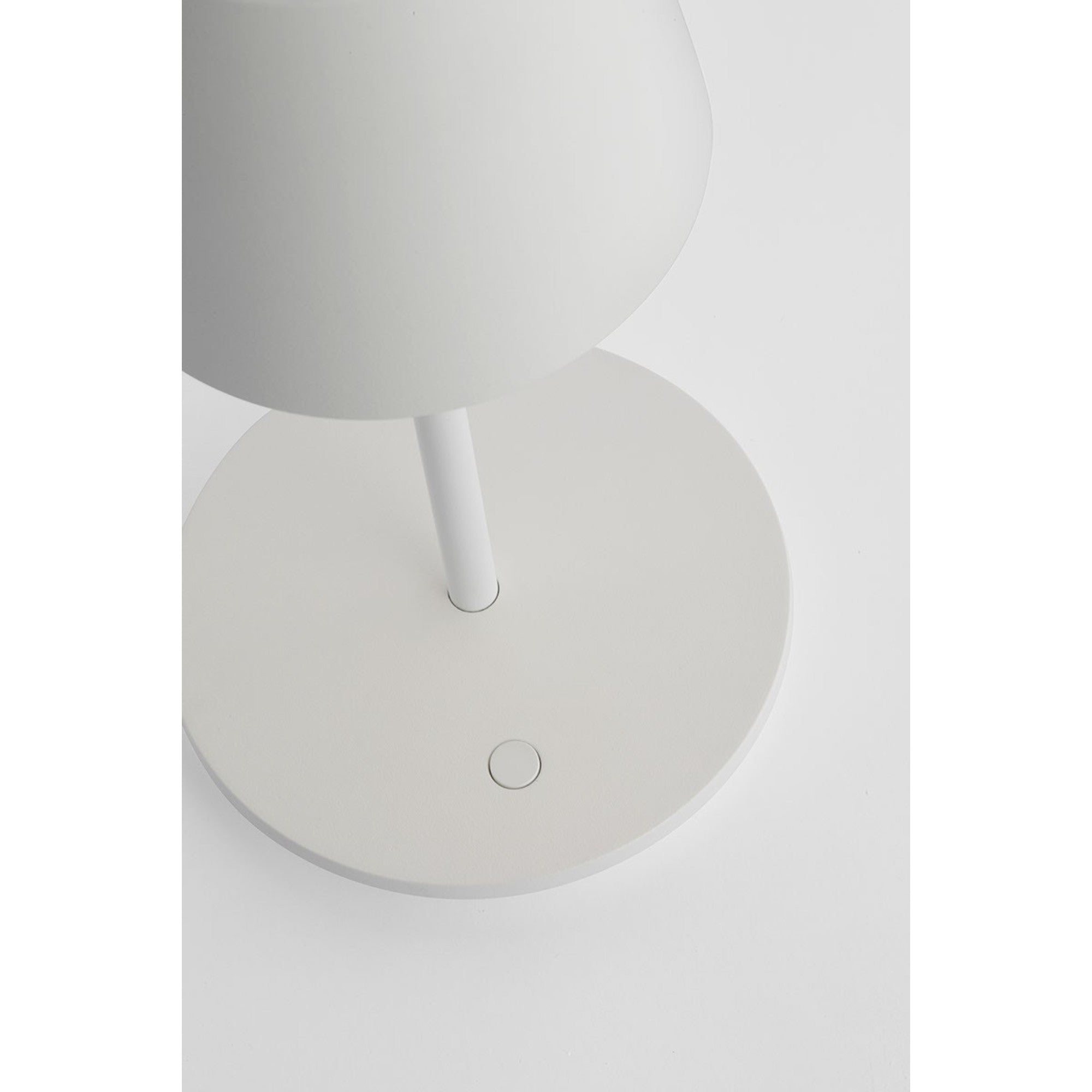 Nevis Short Accent Rechargeable Table Lamp, Matte White Finish - Bees Lighting