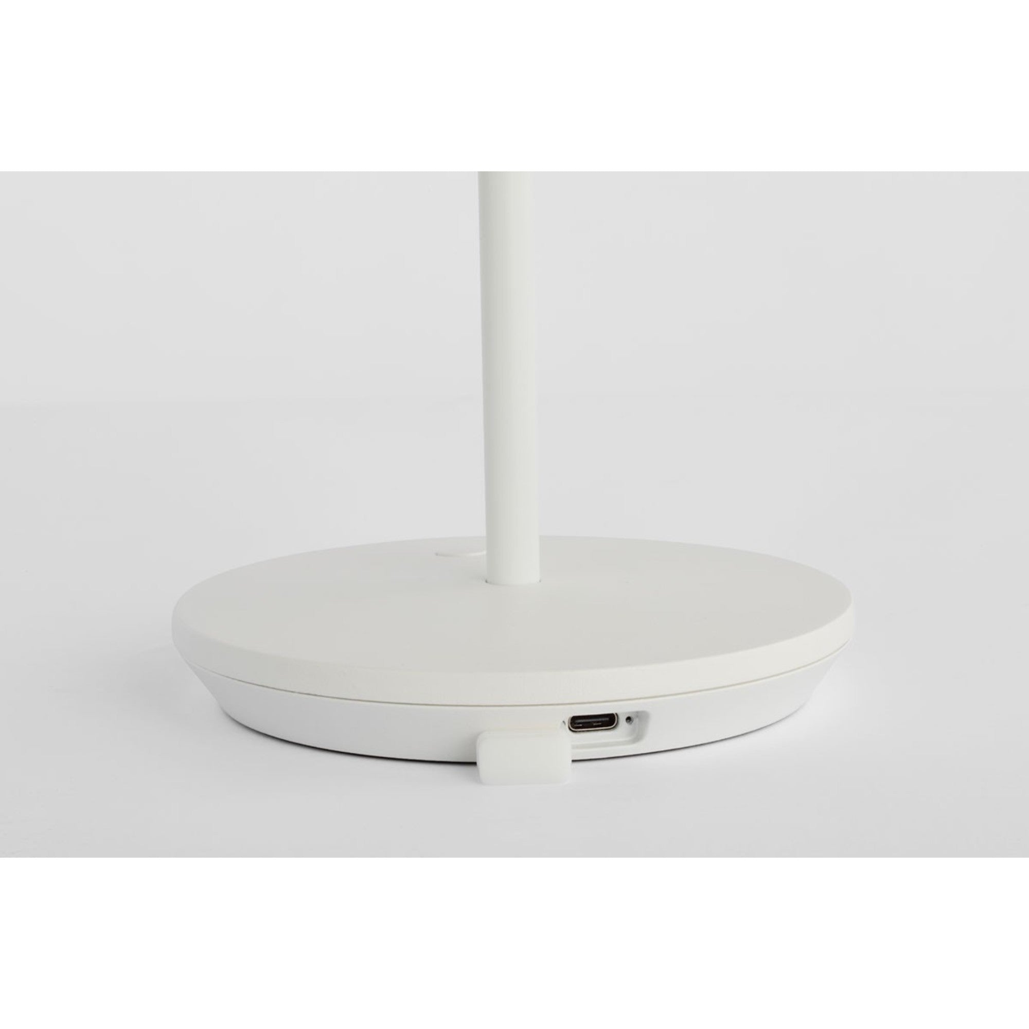 Nevis Short Accent Rechargeable Table Lamp, Matte White Finish - Bees Lighting