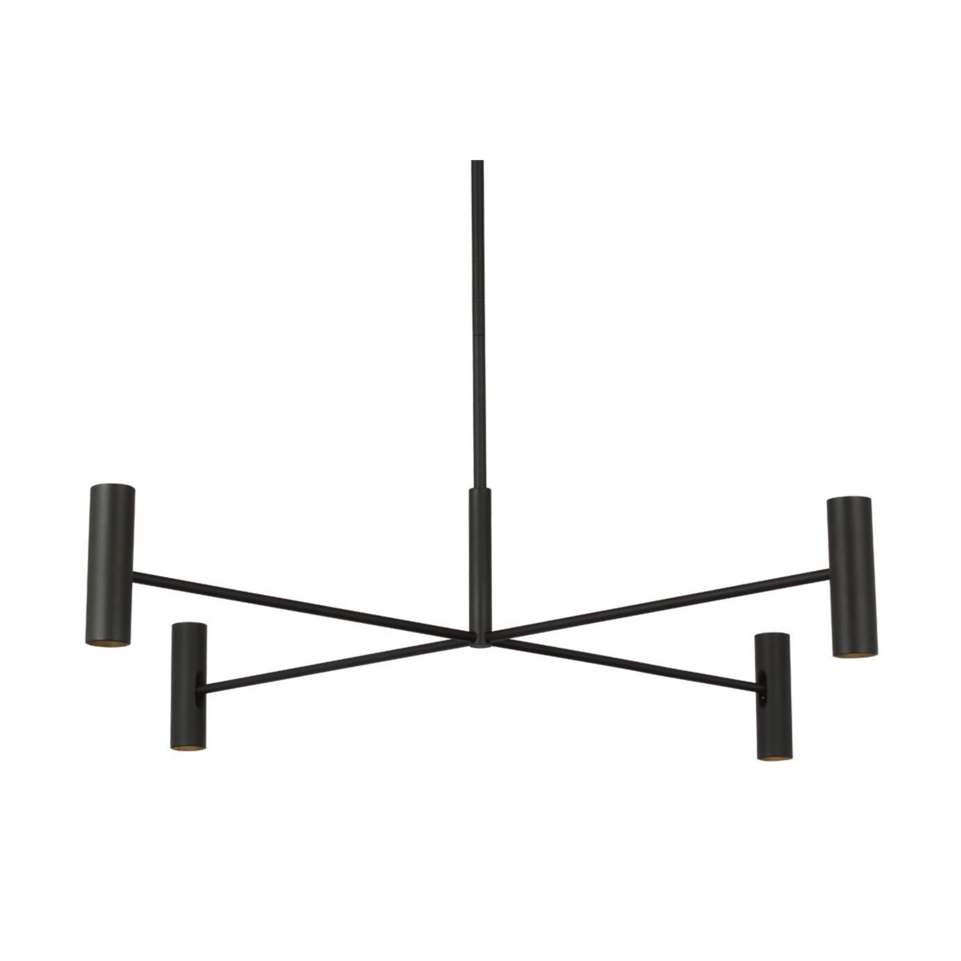 Ponte 36" LED Large Chandelier, 120-277VV, Nightshade Black Finish - Bees Lighting