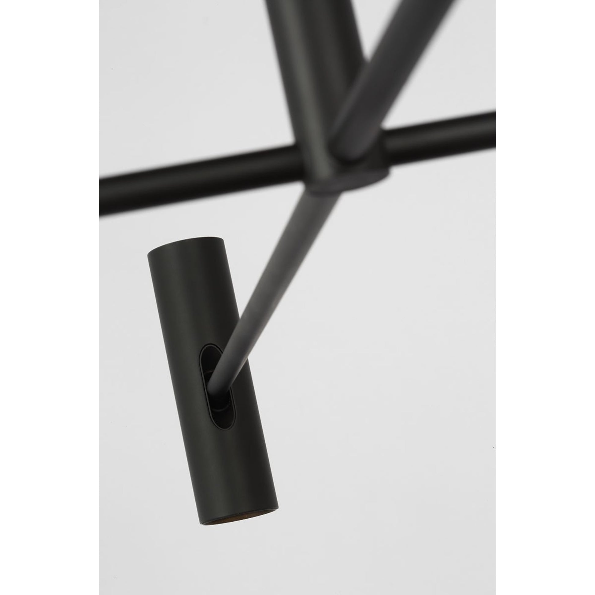 Ponte 36" LED Large Chandelier, 120-277VV, Nightshade Black Finish - Bees Lighting