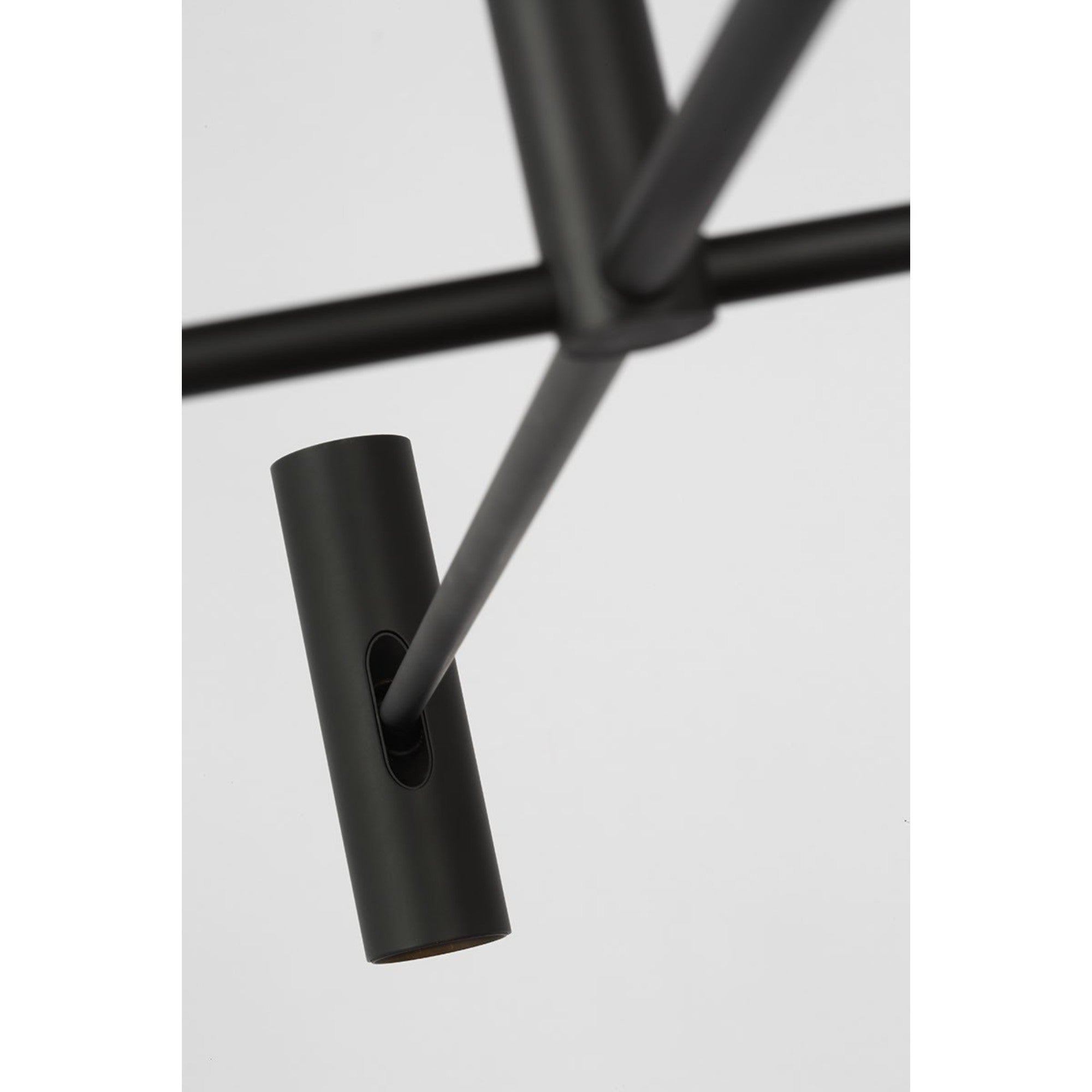 Ponte 36" LED Large Chandelier, 120-277VV, Nightshade Black Finish - Bees Lighting