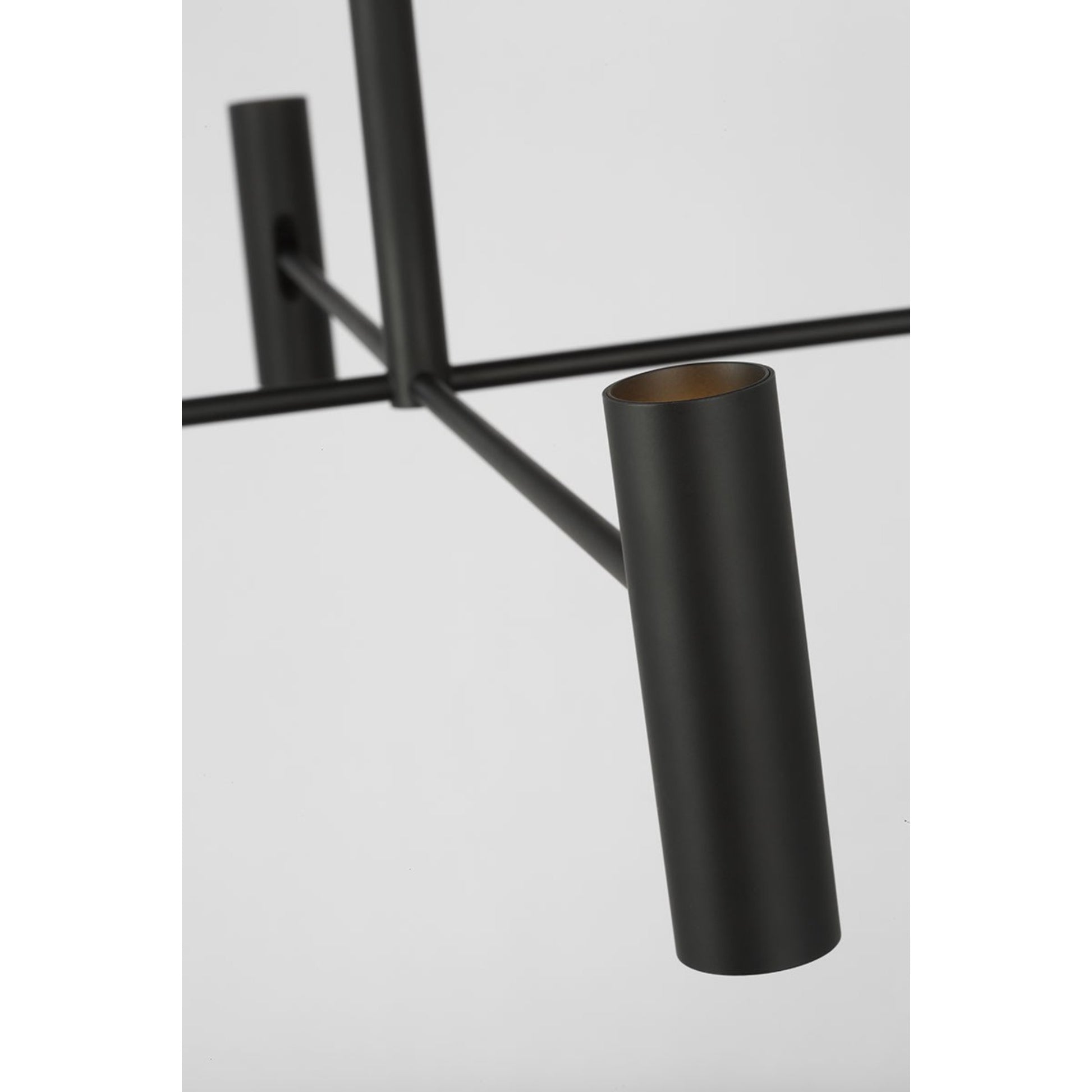 Ponte 36" LED Large Chandelier, 120-277VV, Nightshade Black Finish - Bees Lighting