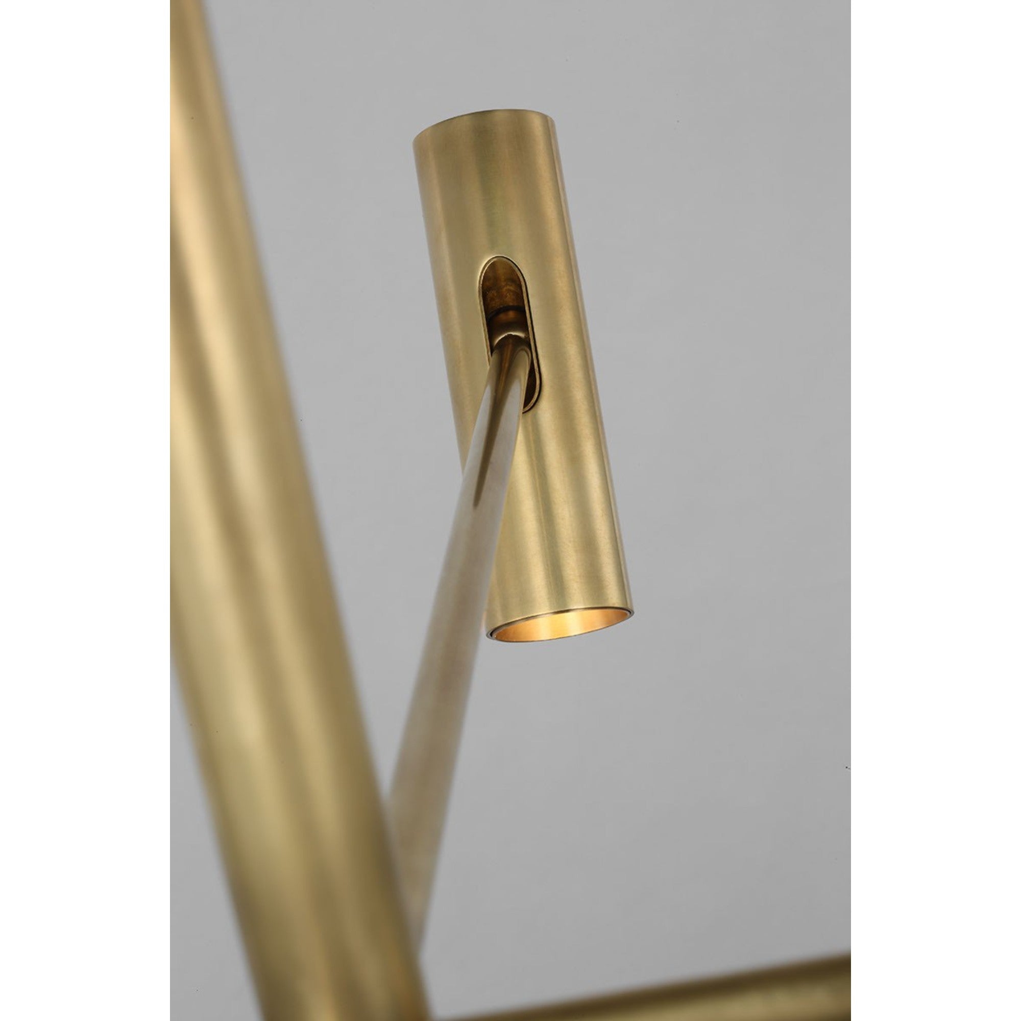 Ponte 36" LED Large Chandelier, 120-277VV, Hand Rubbed Antique Brass Finish - Bees Lighting