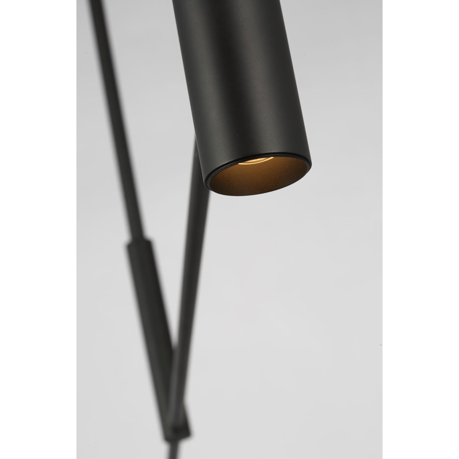 Ponte 50" LED Large Linear Chandelier, 120-277VV, Nightshade Black Finish - Bees Lighting
