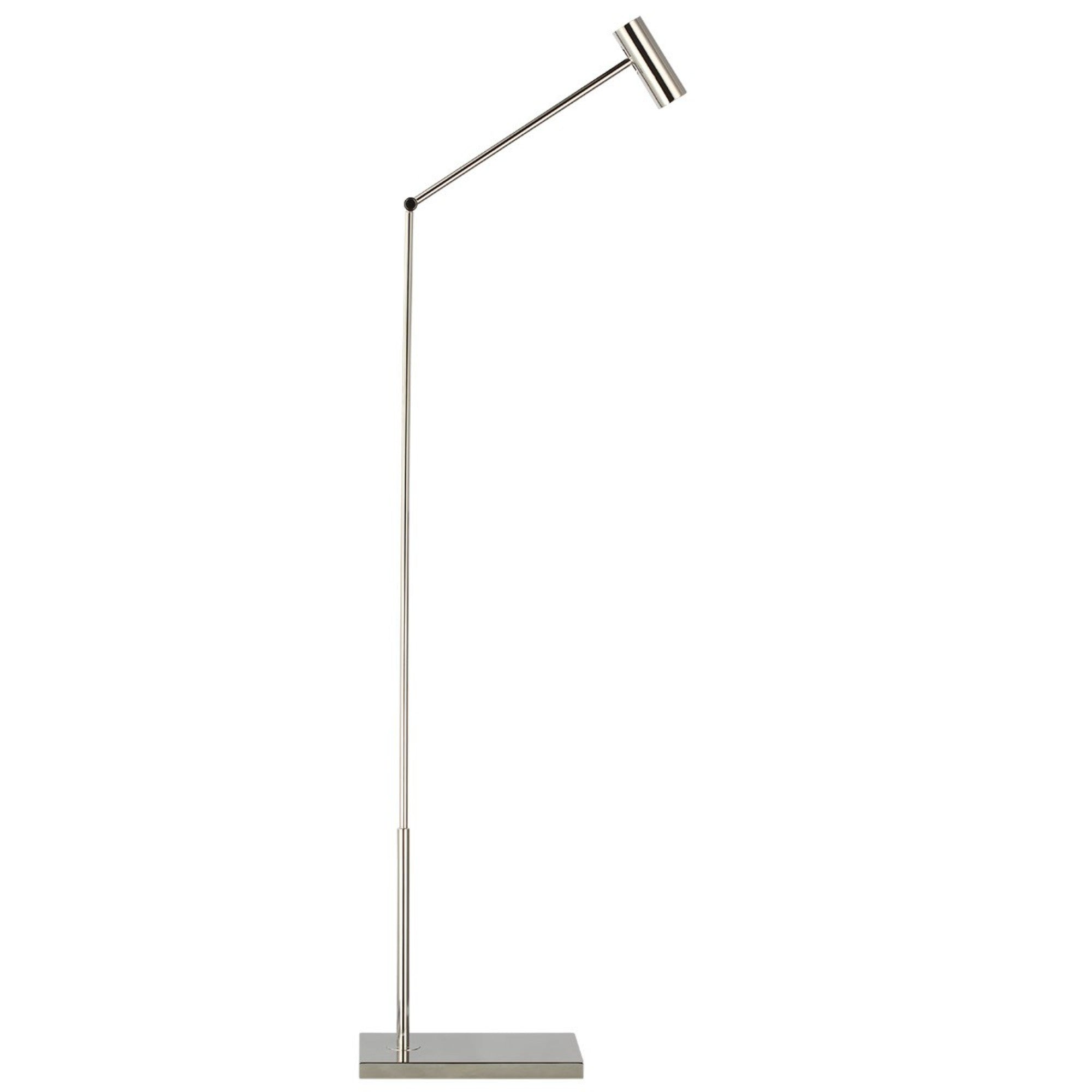 Ponte LED Small Floor Lamp, 120-240V, Polished Nickel Finish - Bees Lighting