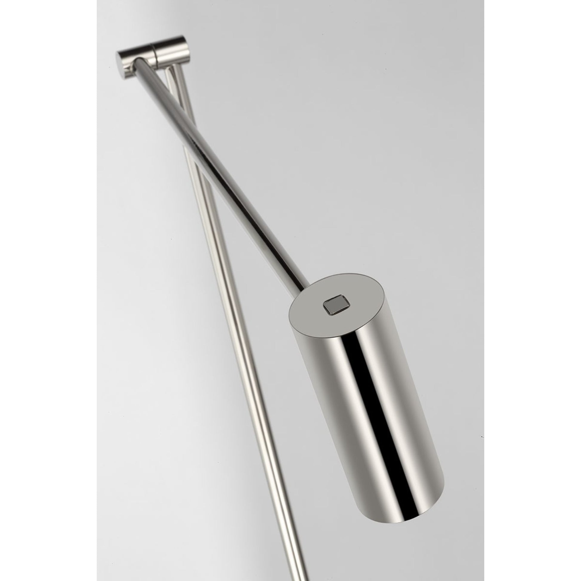 Ponte LED Small Floor Lamp, 120-240V, Polished Nickel Finish - Bees Lighting