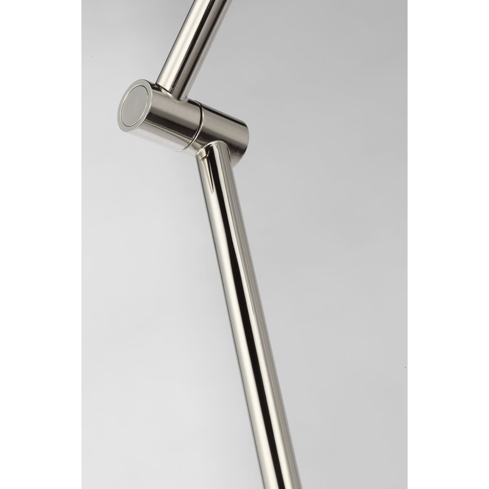 Ponte LED Small Floor Lamp, 120-240V, Polished Nickel Finish - Bees Lighting