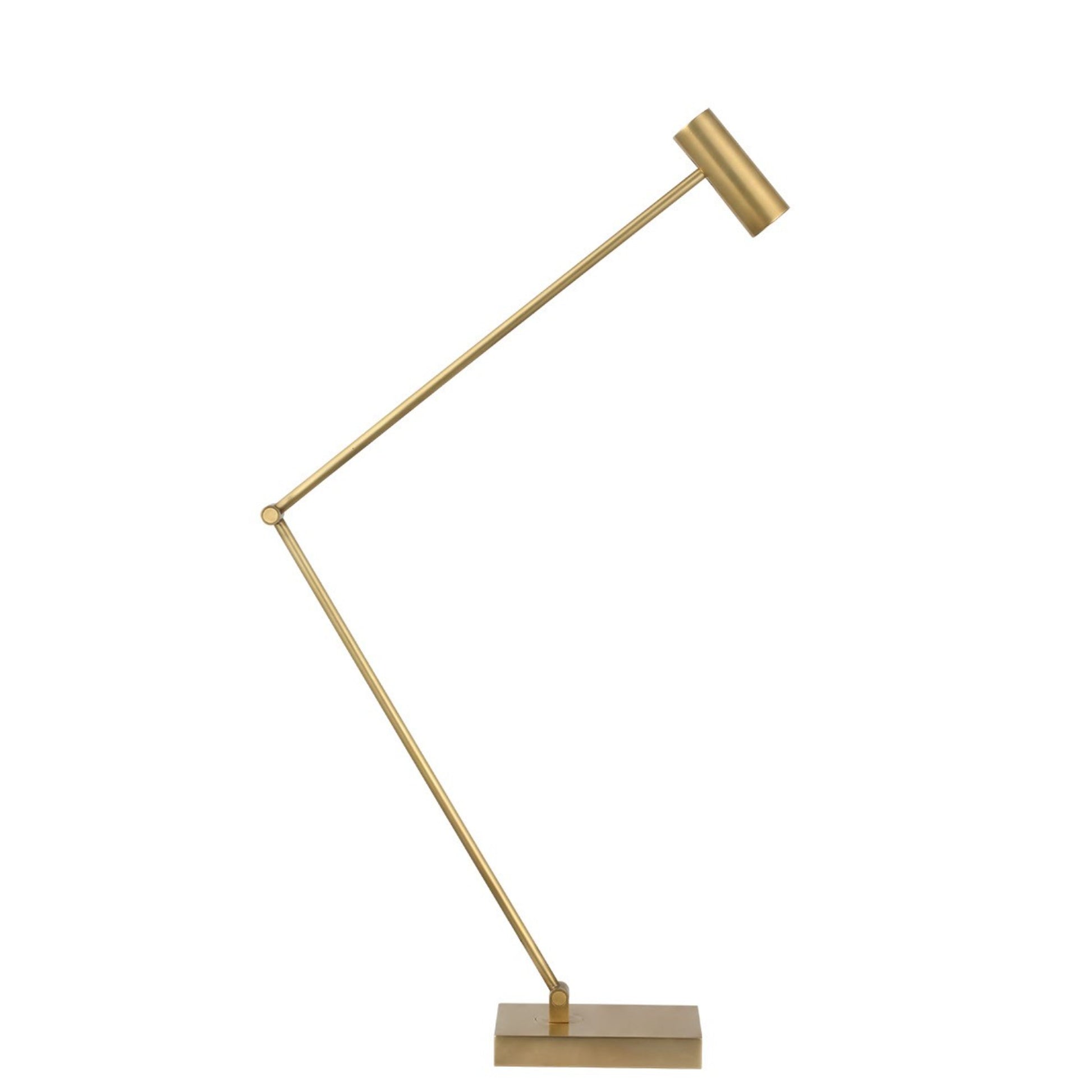 Ponte LED X-Large Table Lamp, 120-240V, Hand Rubbed Antique Brass Finish - Bees Lighting