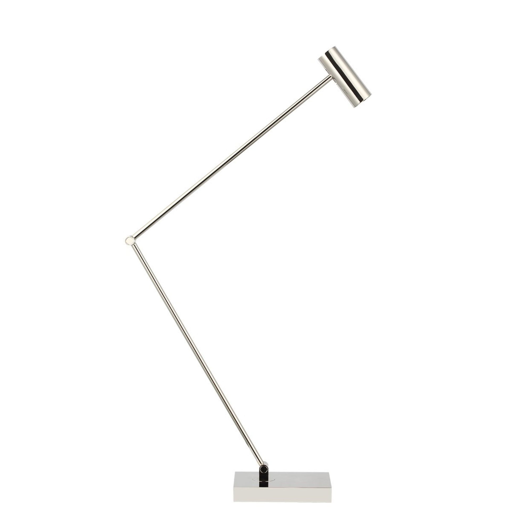 Ponte LED X-Large Table Lamp, 120-240V, Polished Nickel Finish - Bees Lighting