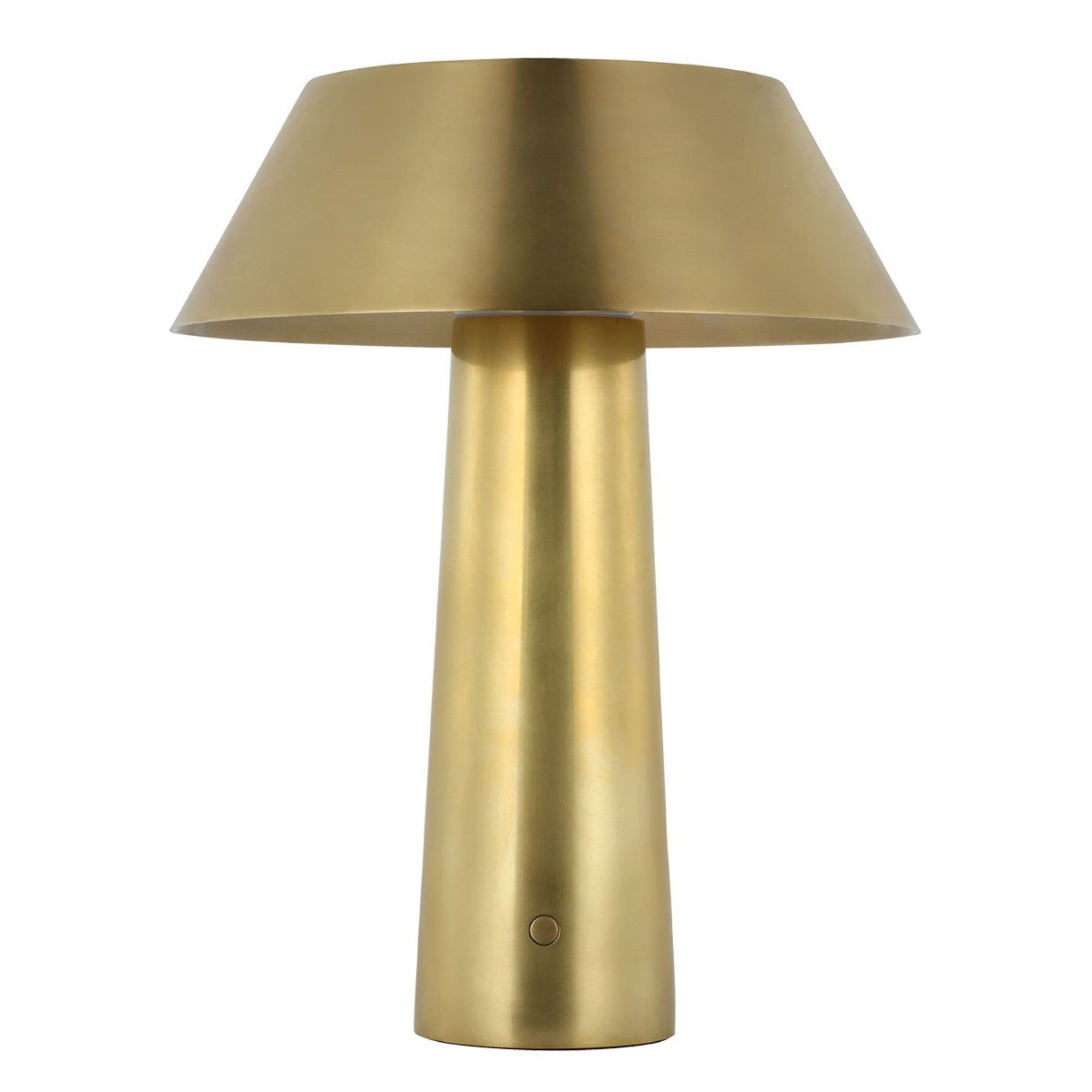 Sesa Accent Rechargeable Table Lamp, 120-240V, Hand Rubbed Antique Brass Finish - Bees Lighting