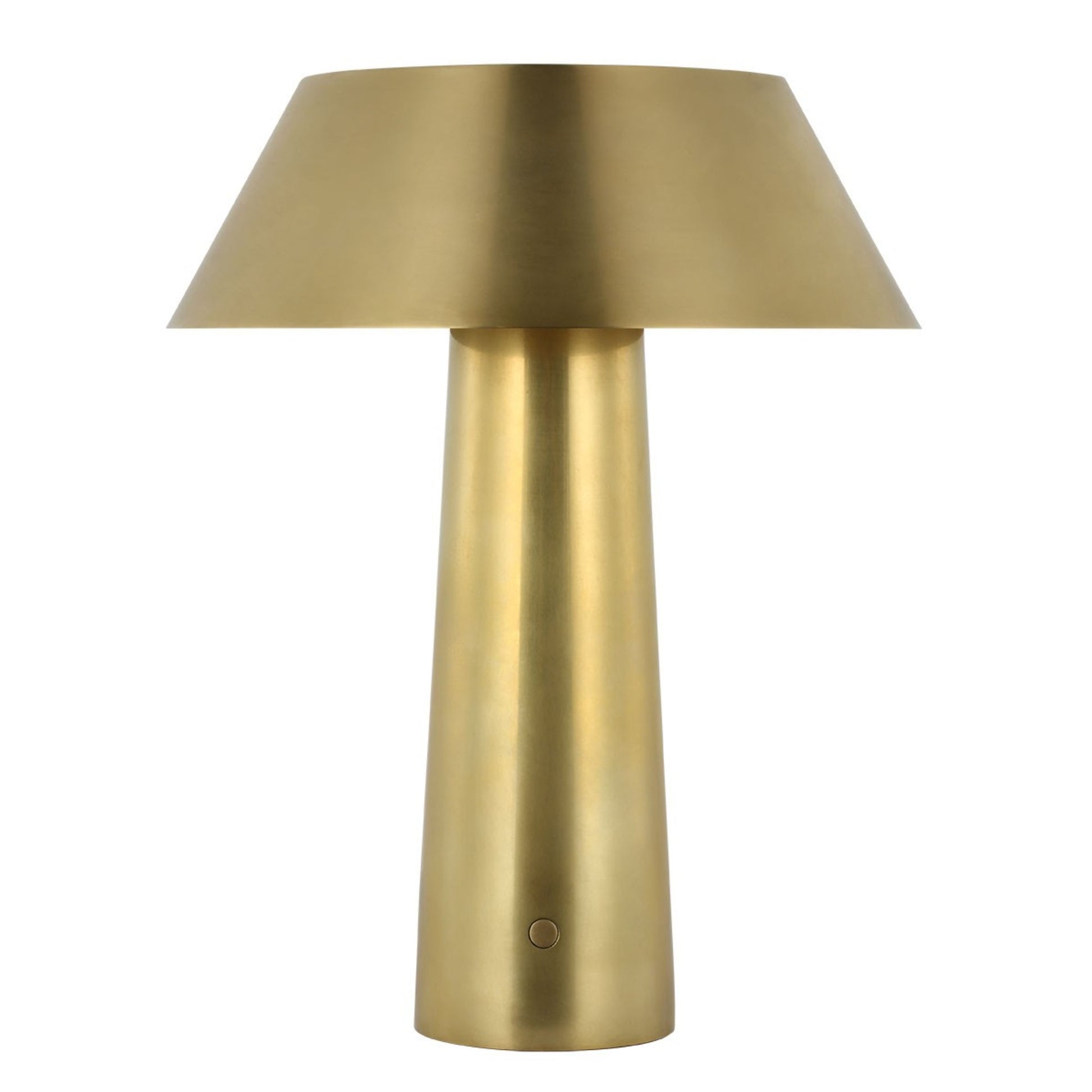 Sesa Accent Rechargeable Table Lamp, 120-240V, Hand Rubbed Antique Brass Finish - Bees Lighting