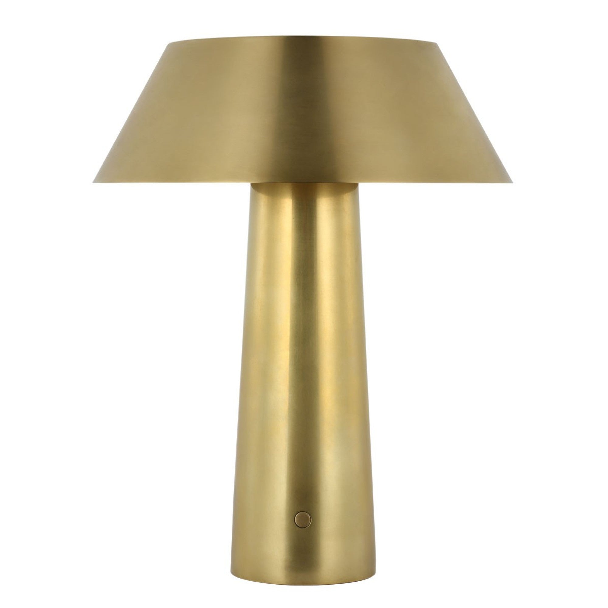 Sesa Accent Rechargeable Table Lamp, 120-240V, Hand Rubbed Antique Brass Finish - Bees Lighting