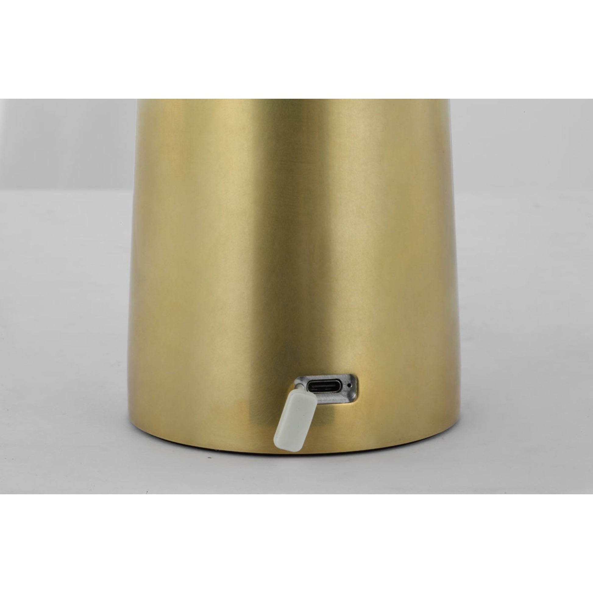 Sesa Accent Rechargeable Table Lamp, 120-240V, Hand Rubbed Antique Brass Finish - Bees Lighting