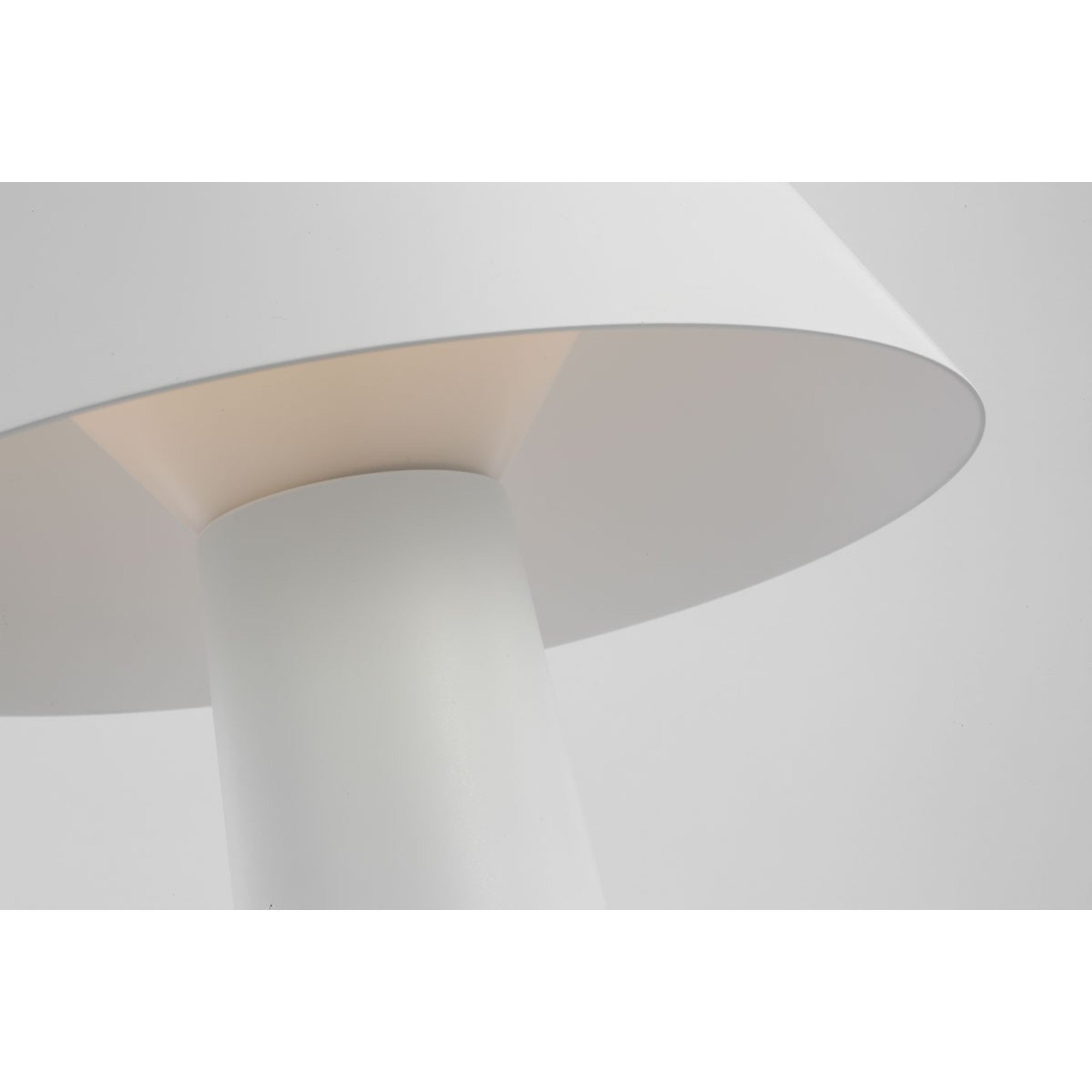 Sesa Accent Rechargeable Table Lamp, 120-240V, Matte White Finish - Bees Lighting