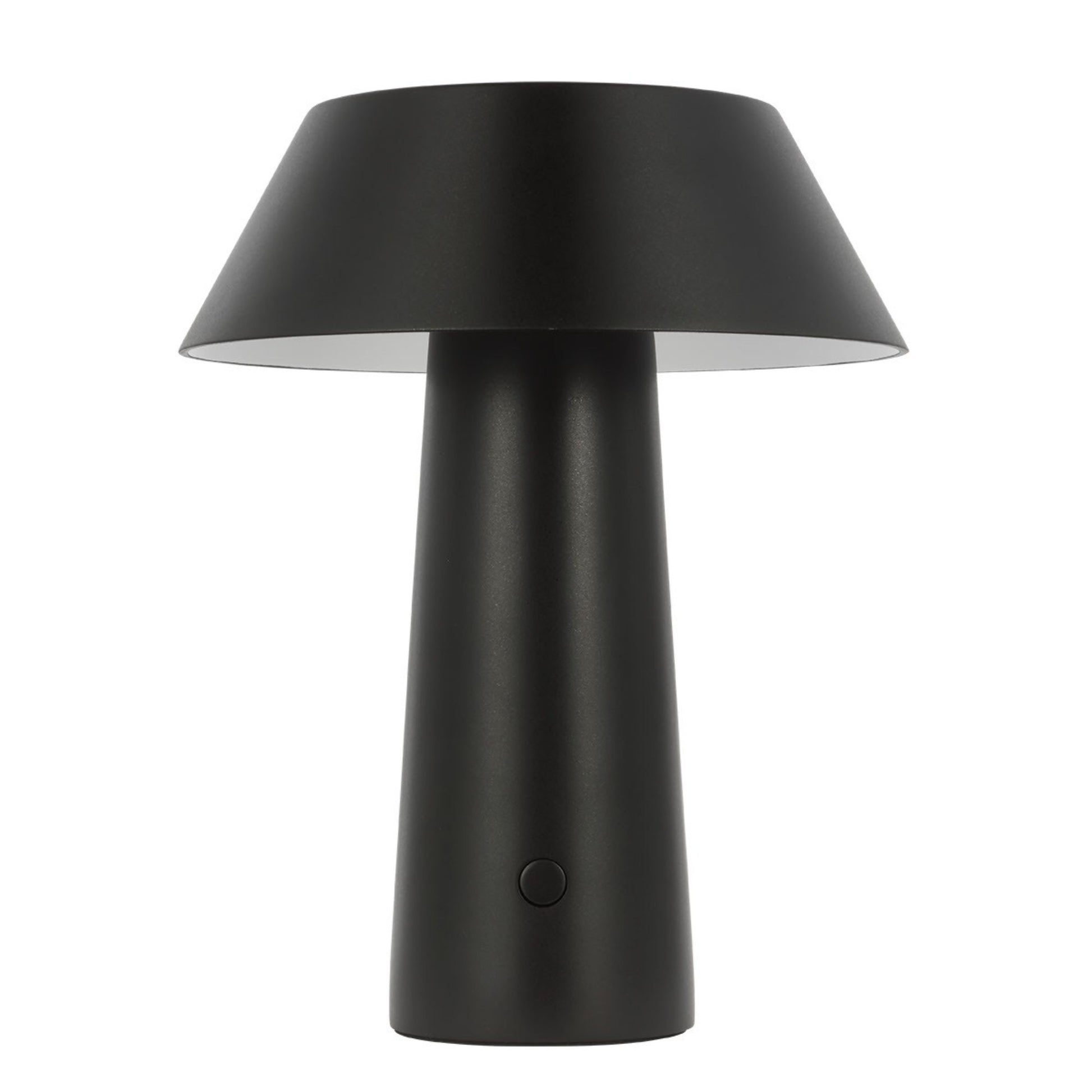 Sesa Short Accent Rechargeable Table Lamp, 120-240V, Black Finish - Bees Lighting