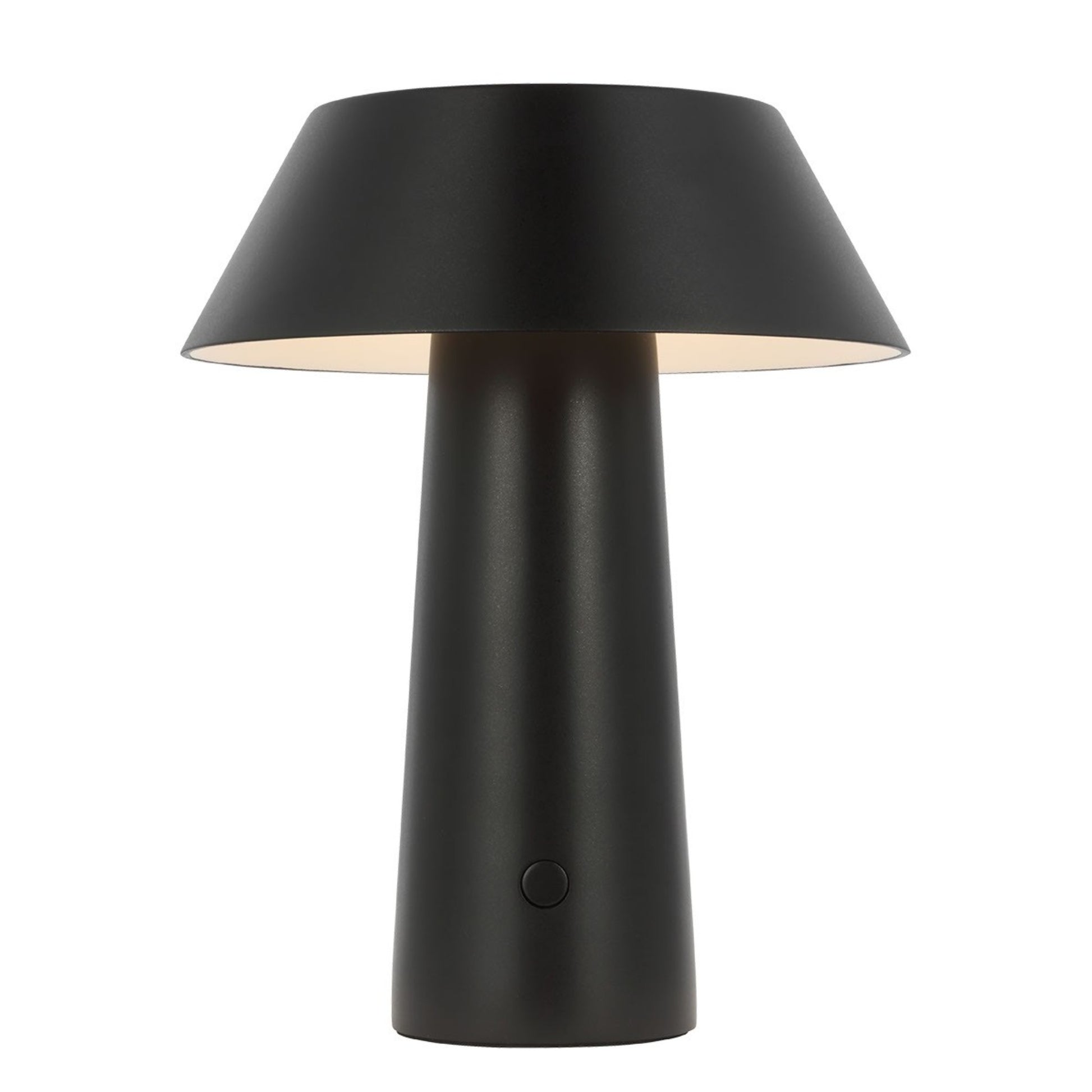 Sesa Short Accent Rechargeable Table Lamp, 120-240V, Black Finish - Bees Lighting