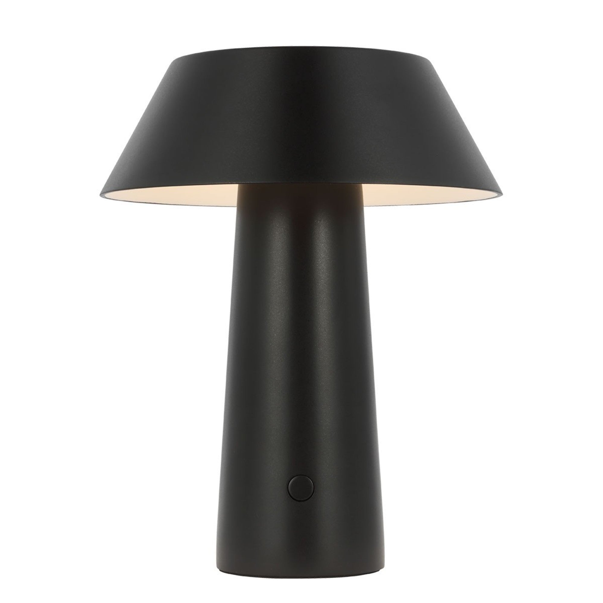 Sesa Short Accent Rechargeable Table Lamp, 120-240V, Black Finish - Bees Lighting