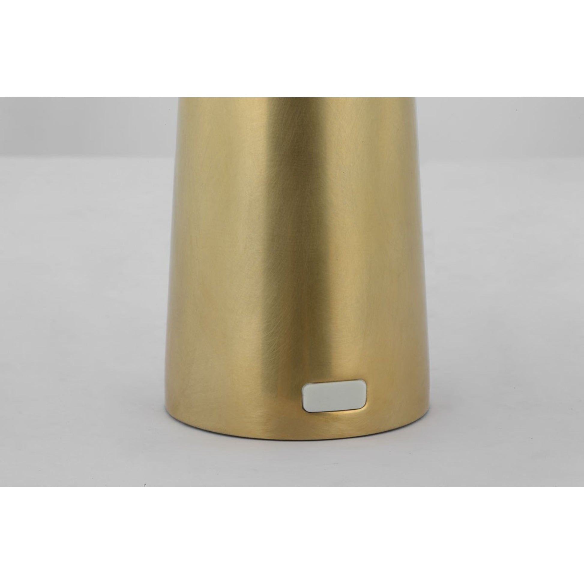 Sesa Short Accent Rechargeable Table Lamp, 120-240V, Hand Rubbed Antique Brass Finish - Bees Lighting