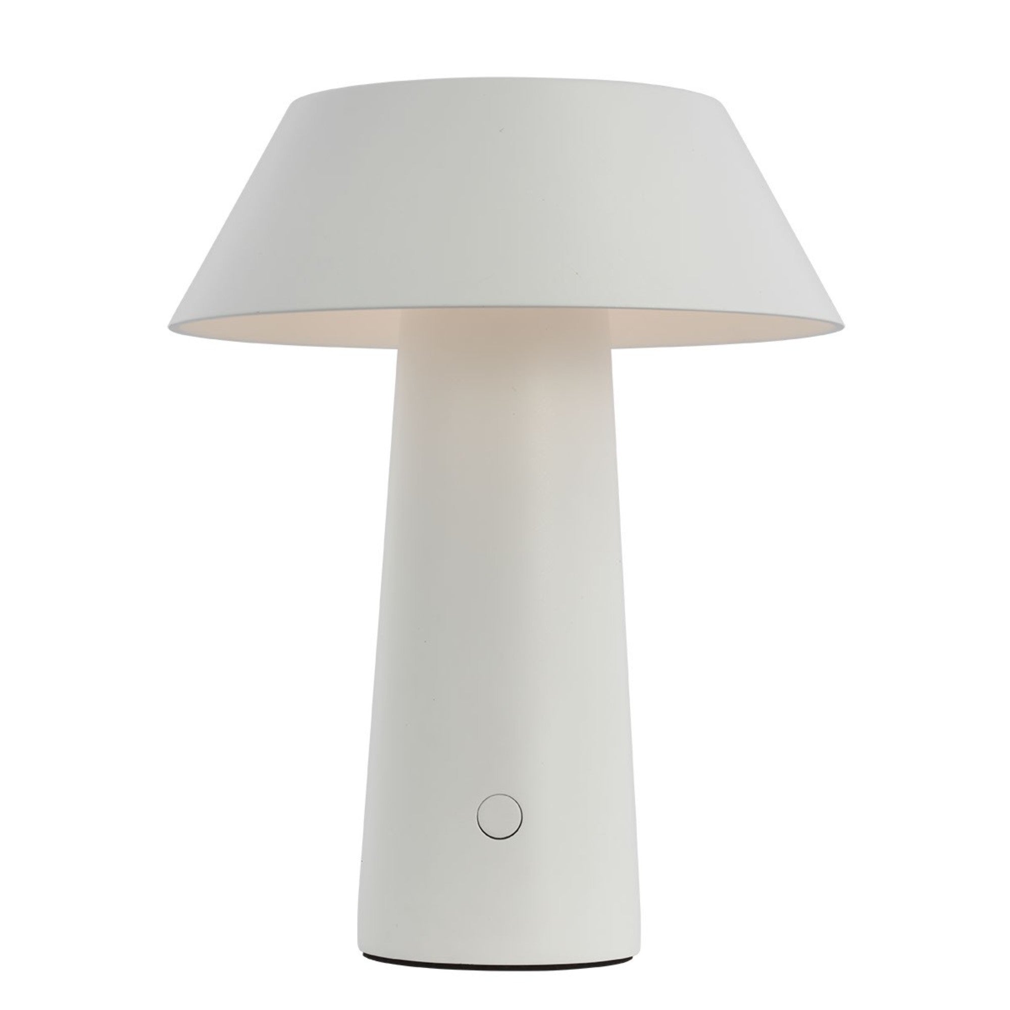 Sesa Short Accent Rechargeable Table Lamp, 120-240V, Matte White Finish - Bees Lighting