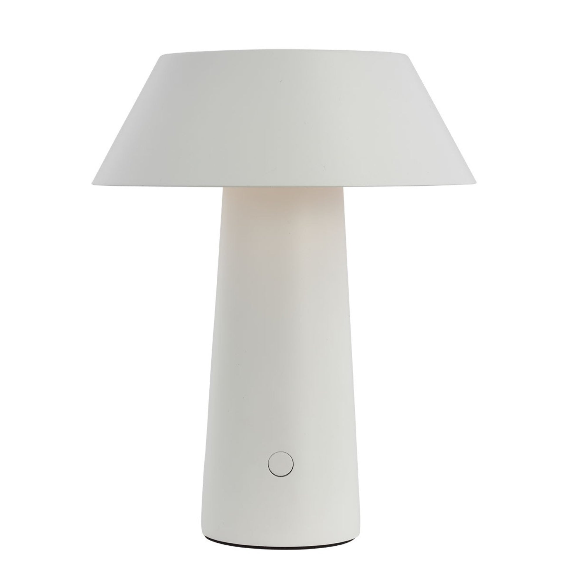 Sesa Short Accent Rechargeable Table Lamp, 120-240V, Matte White Finish - Bees Lighting