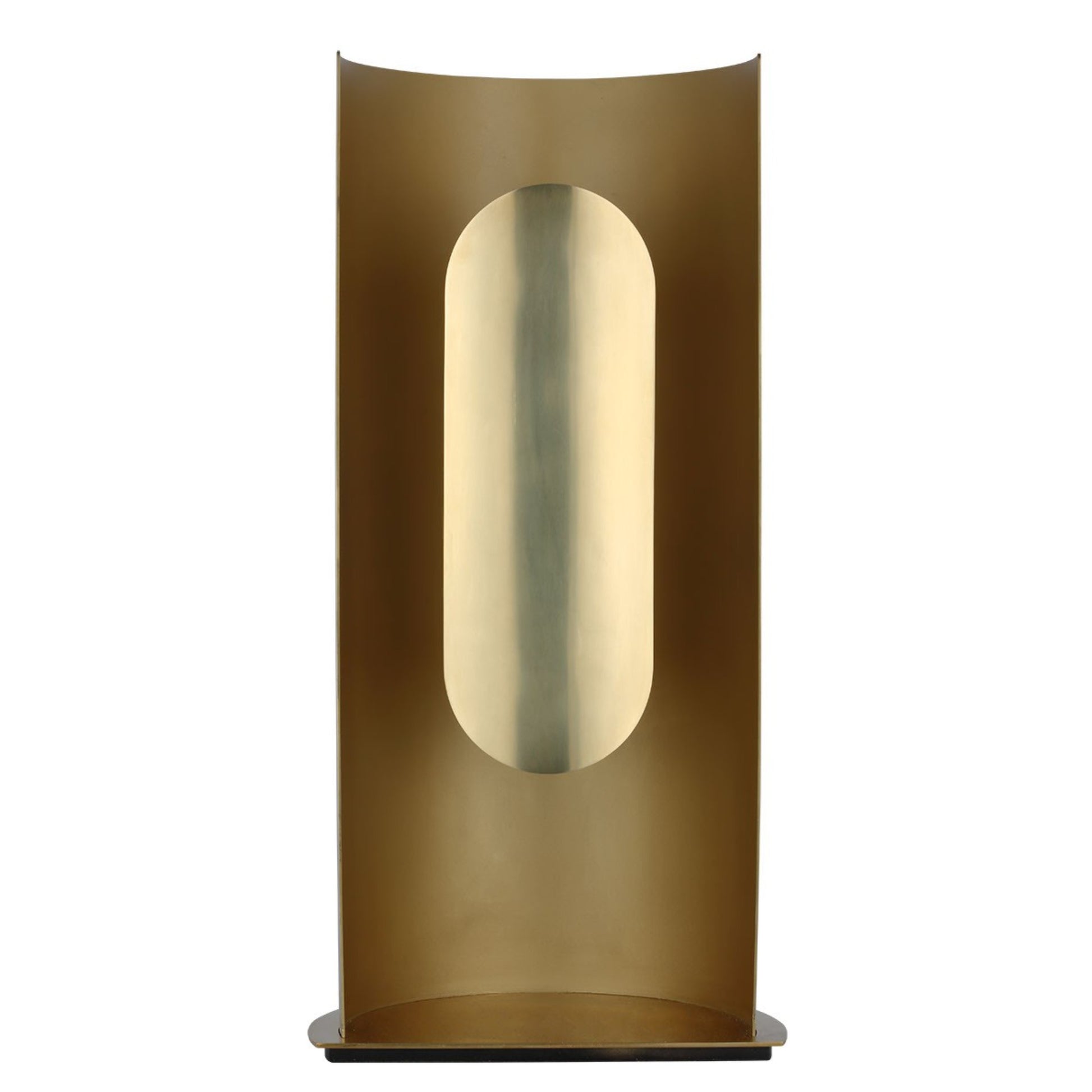 Shielded LED Table Lamp, Hand Rubbed Antique Brass Finish - Bees Lighting