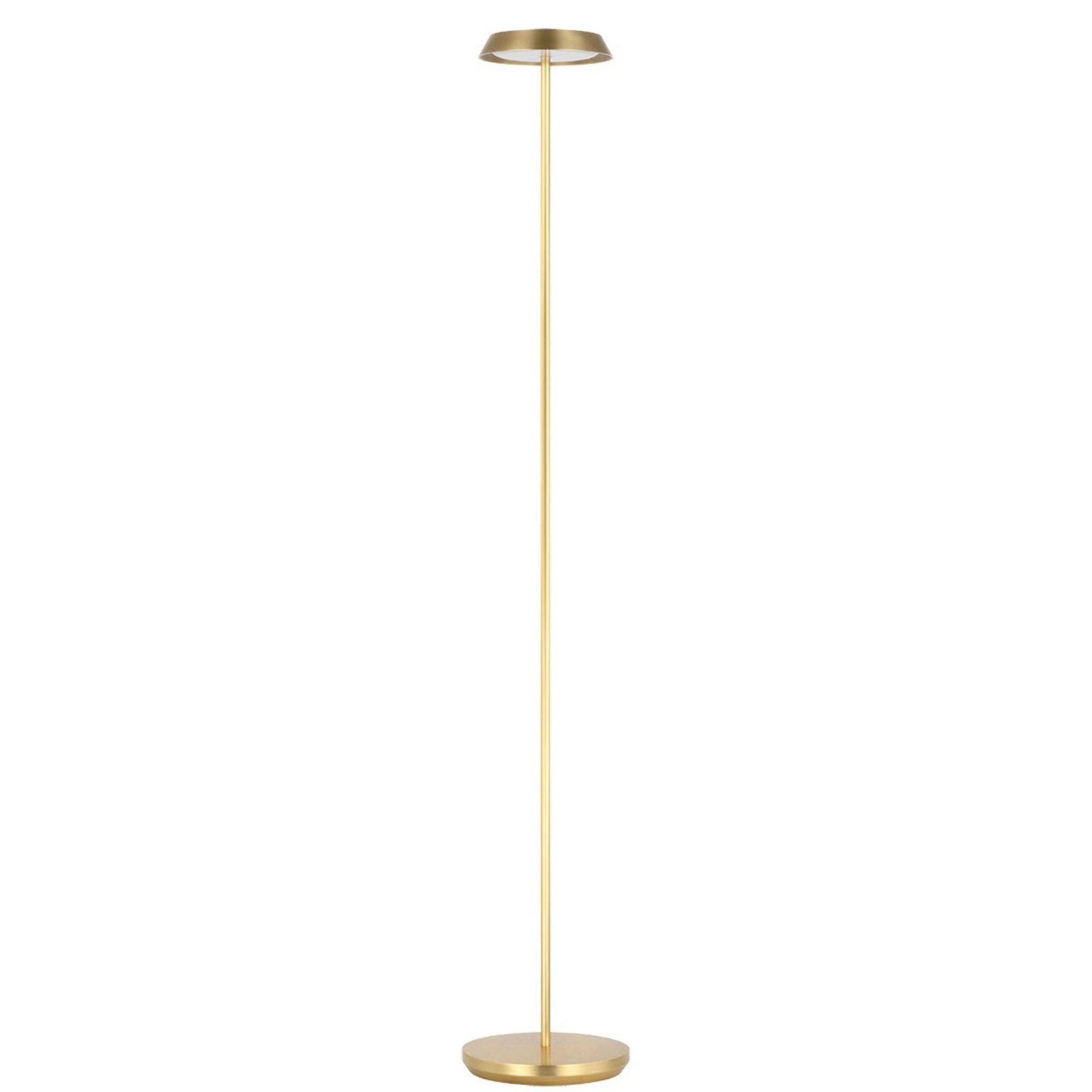 Tepa Medium Rechargeable Floor Lamp, 120-240V, Hand Rubbed Antique Brass Finish - Bees Lighting