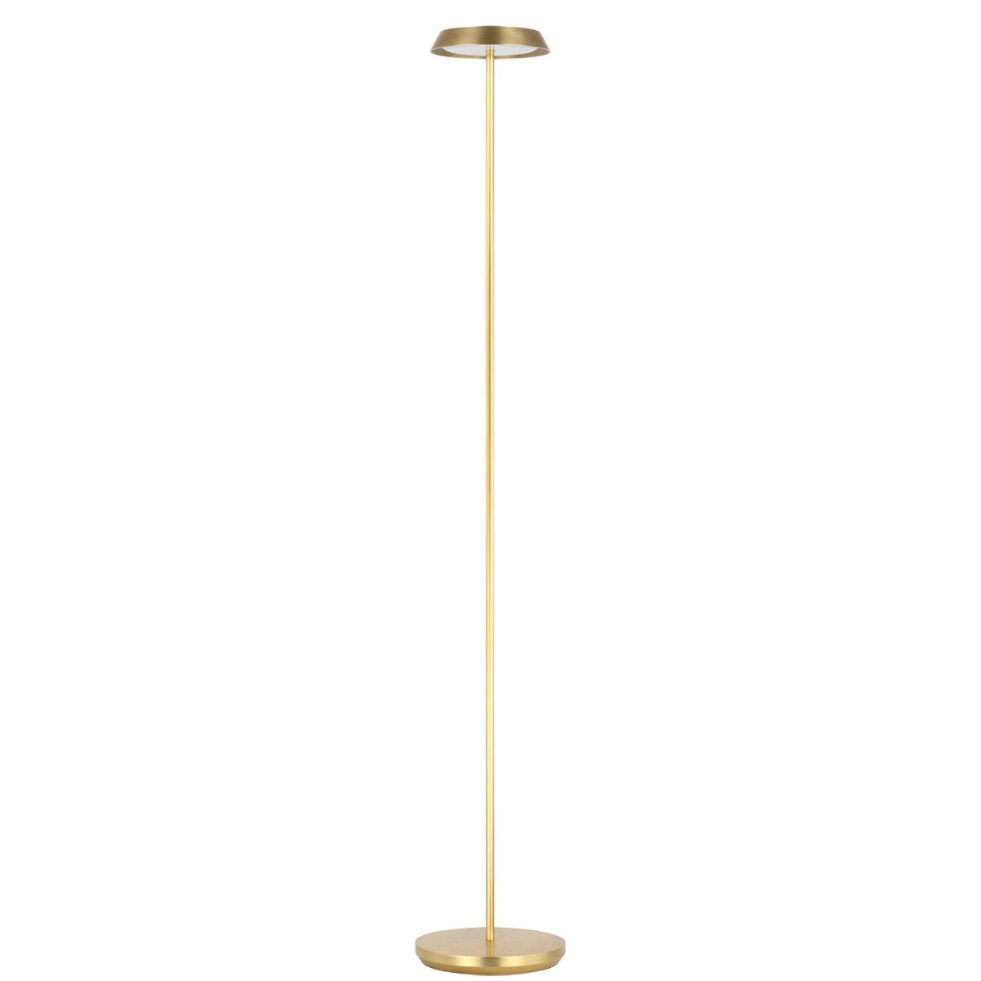 Tepa Medium Rechargeable Floor Lamp, 120-240V, Hand Rubbed Antique Brass Finish - Bees Lighting