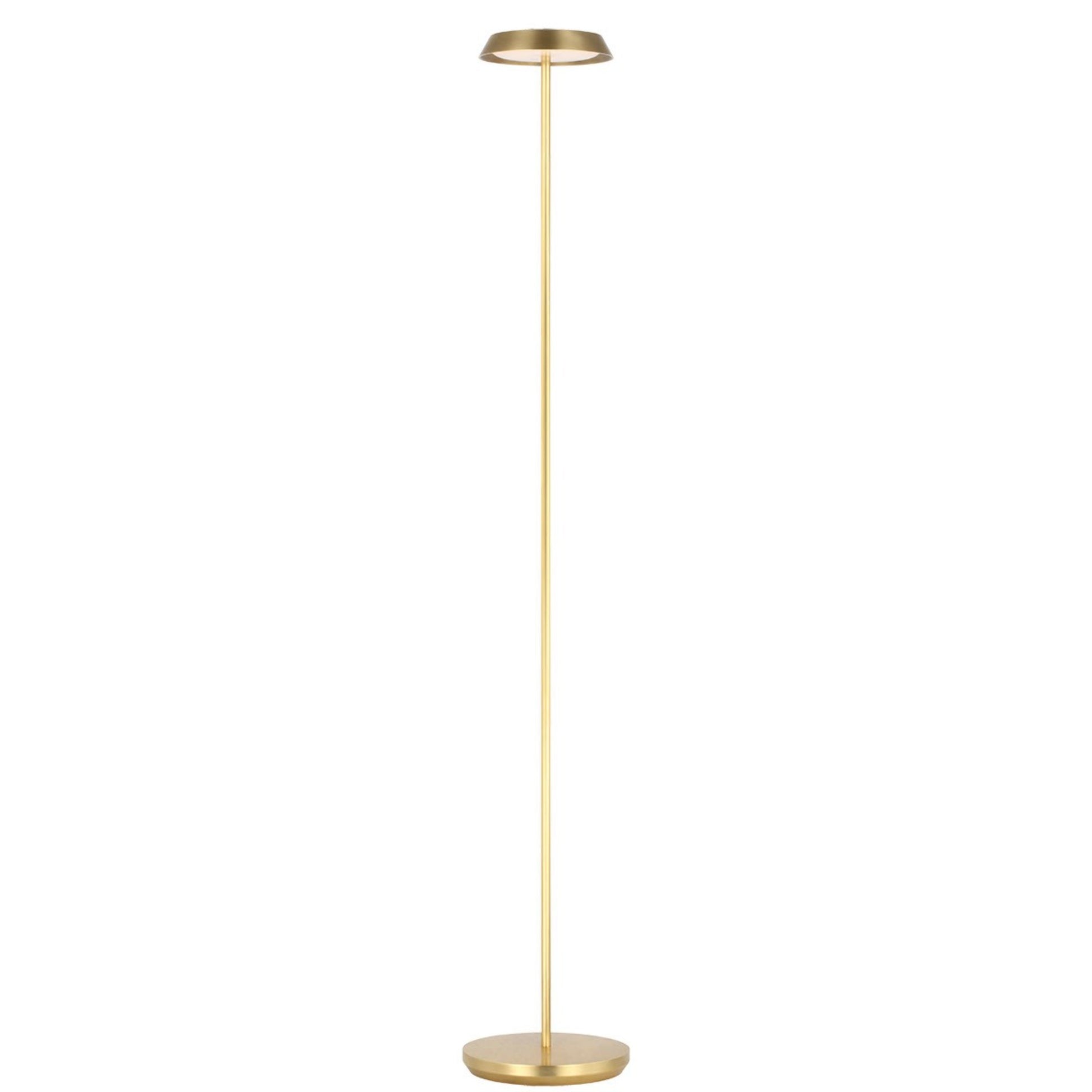Tepa Medium Rechargeable Floor Lamp, 120-240V, Hand Rubbed Antique Brass Finish - Bees Lighting