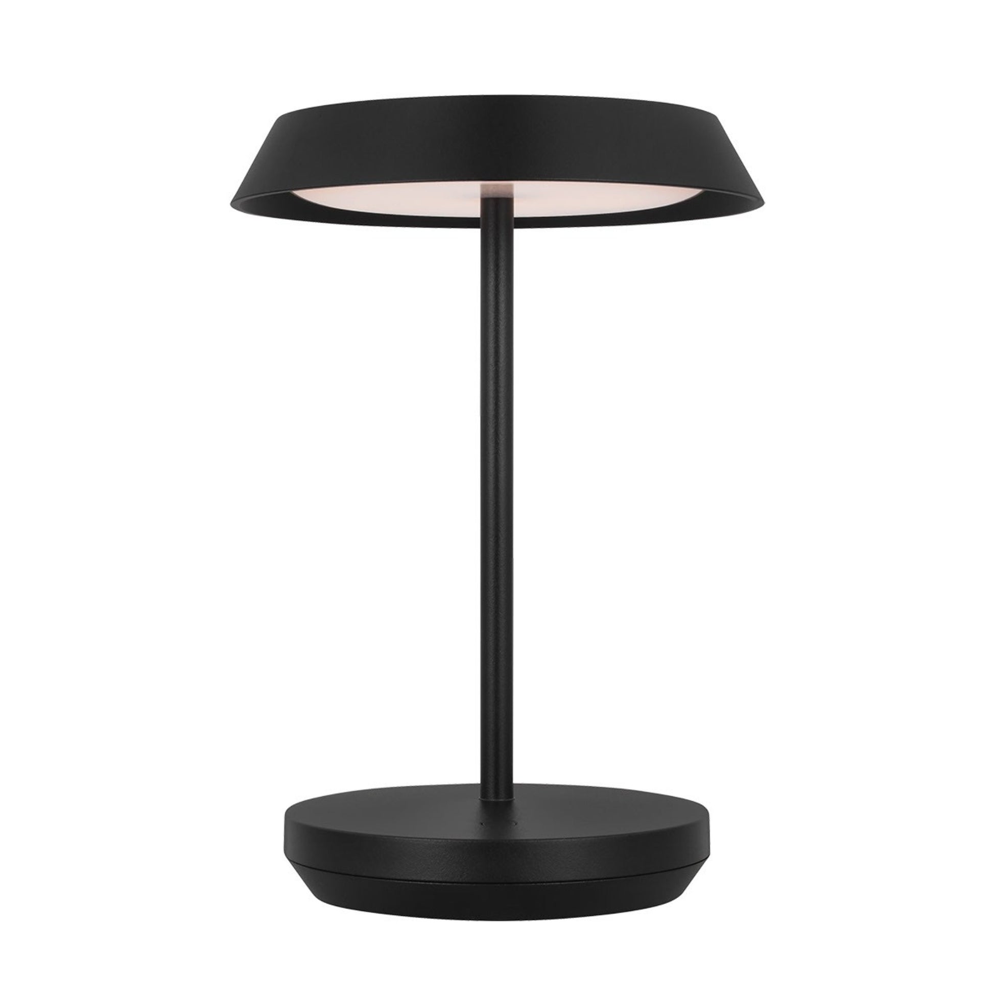 Tepa Short Accent Rechargeable Table Lamp, 120-240V, Black Finish - Bees Lighting