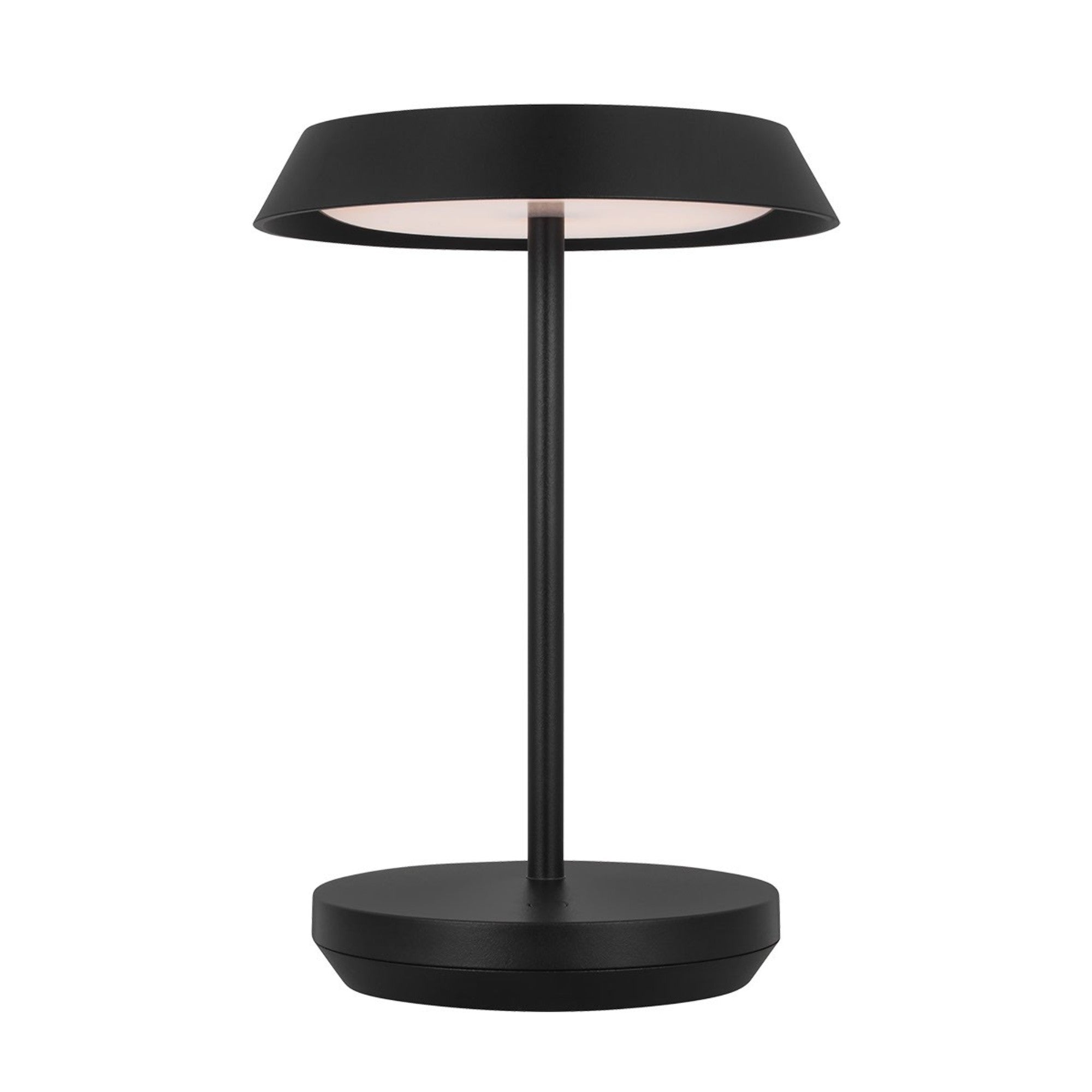 Tepa Short Accent Rechargeable Table Lamp, 120-240V, Black Finish - Bees Lighting