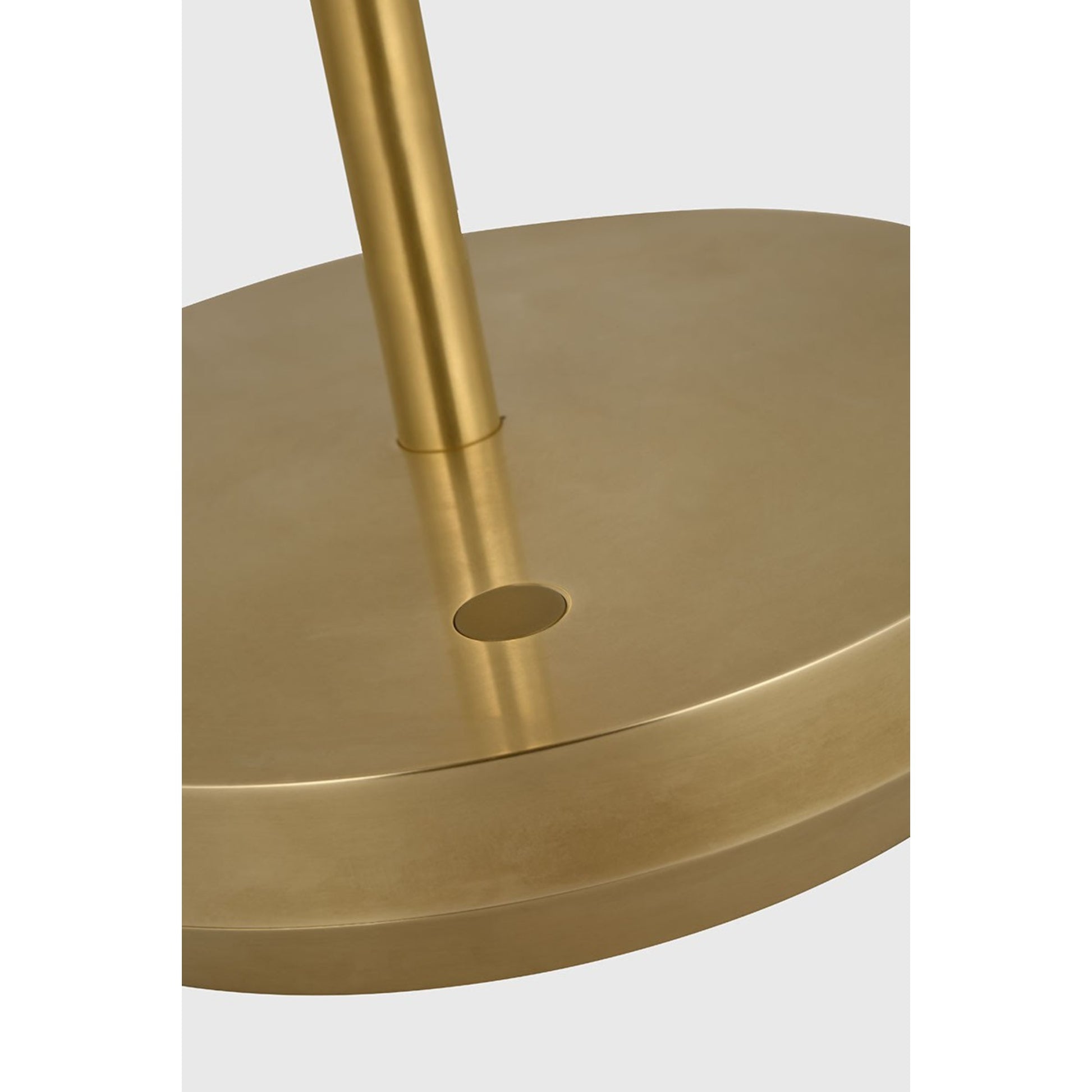 Tepa Short Accent Rechargeable Table Lamp, 120-240V, Hand Rubbed Antique Brass Finish - Bees Lighting