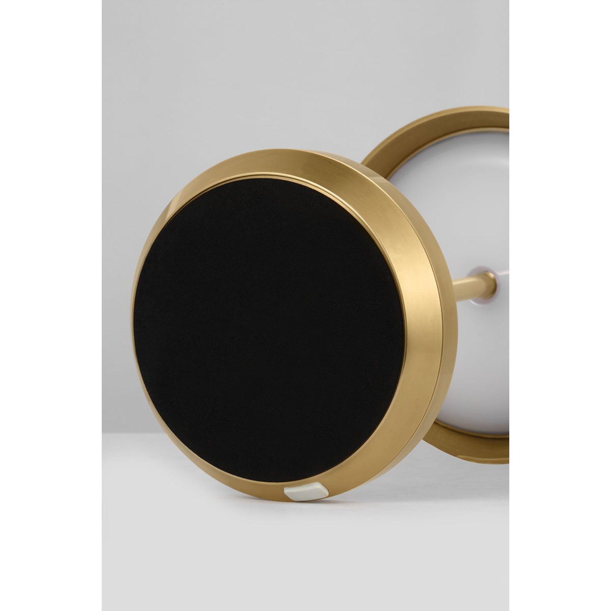 Tepa Short Accent Rechargeable Table Lamp, 120-240V, Hand Rubbed Antique Brass Finish - Bees Lighting
