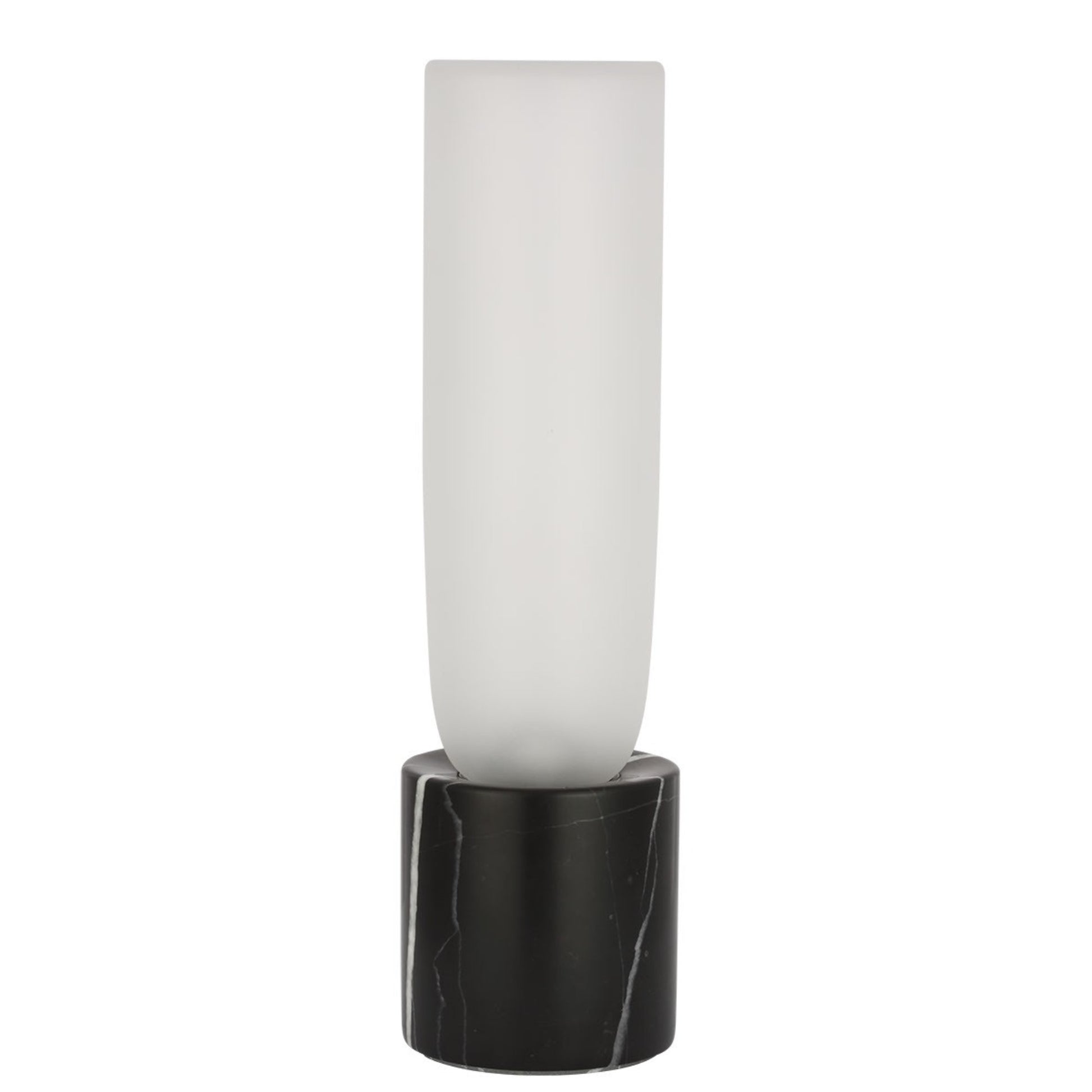 Volver 10" LED Accent Table Lamp, 120-240V, Black Marble Finish - Bees Lighting
