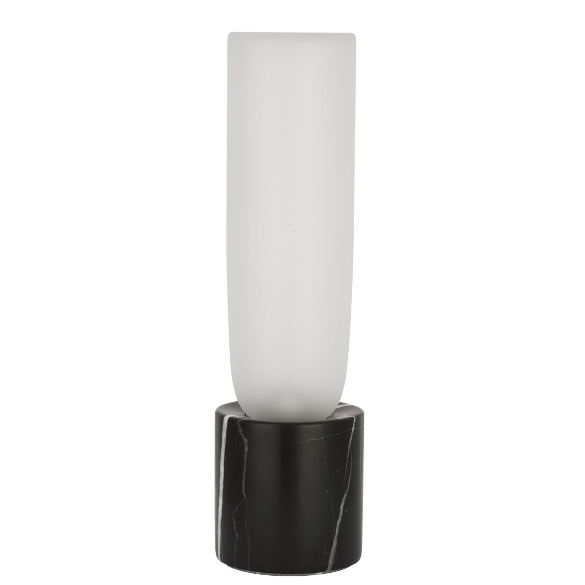 Volver 10" LED Accent Table Lamp, 120-240V, Black Marble Finish - Bees Lighting