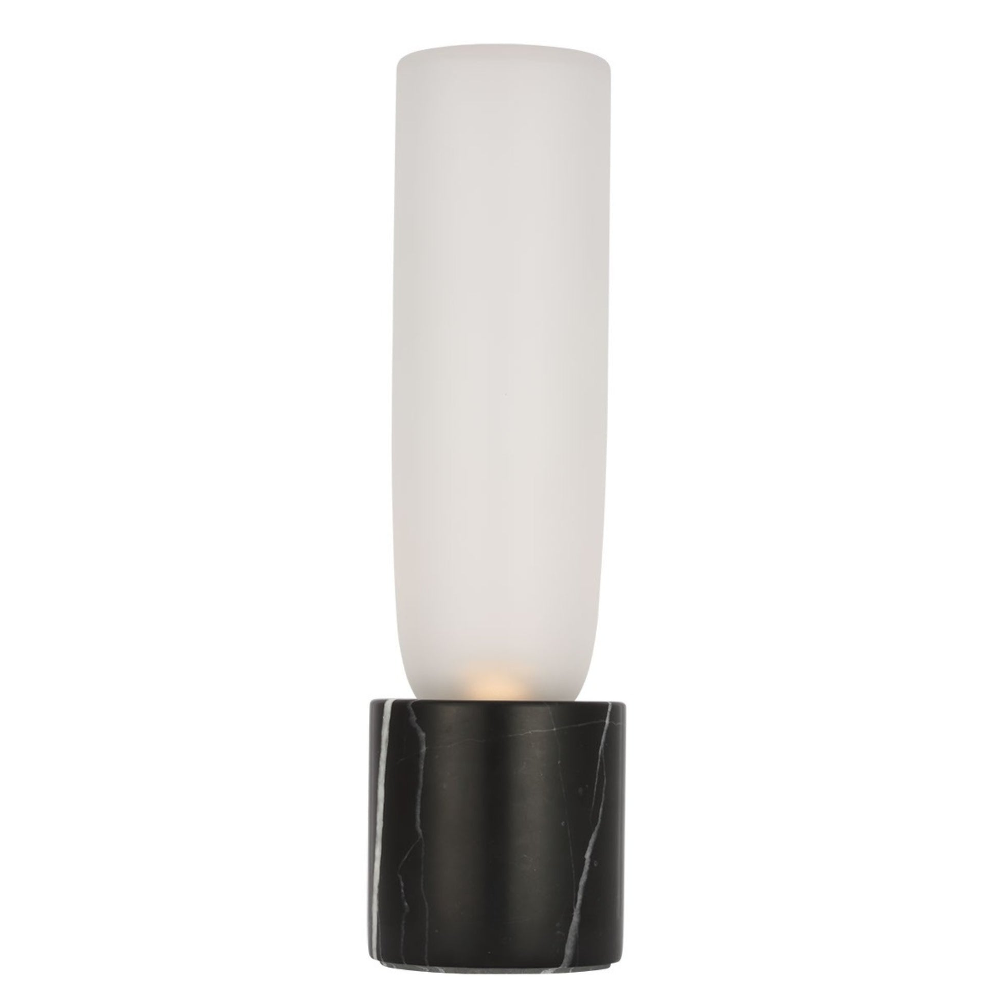 Volver 10" LED Accent Table Lamp, 120-240V, Black Marble Finish - Bees Lighting