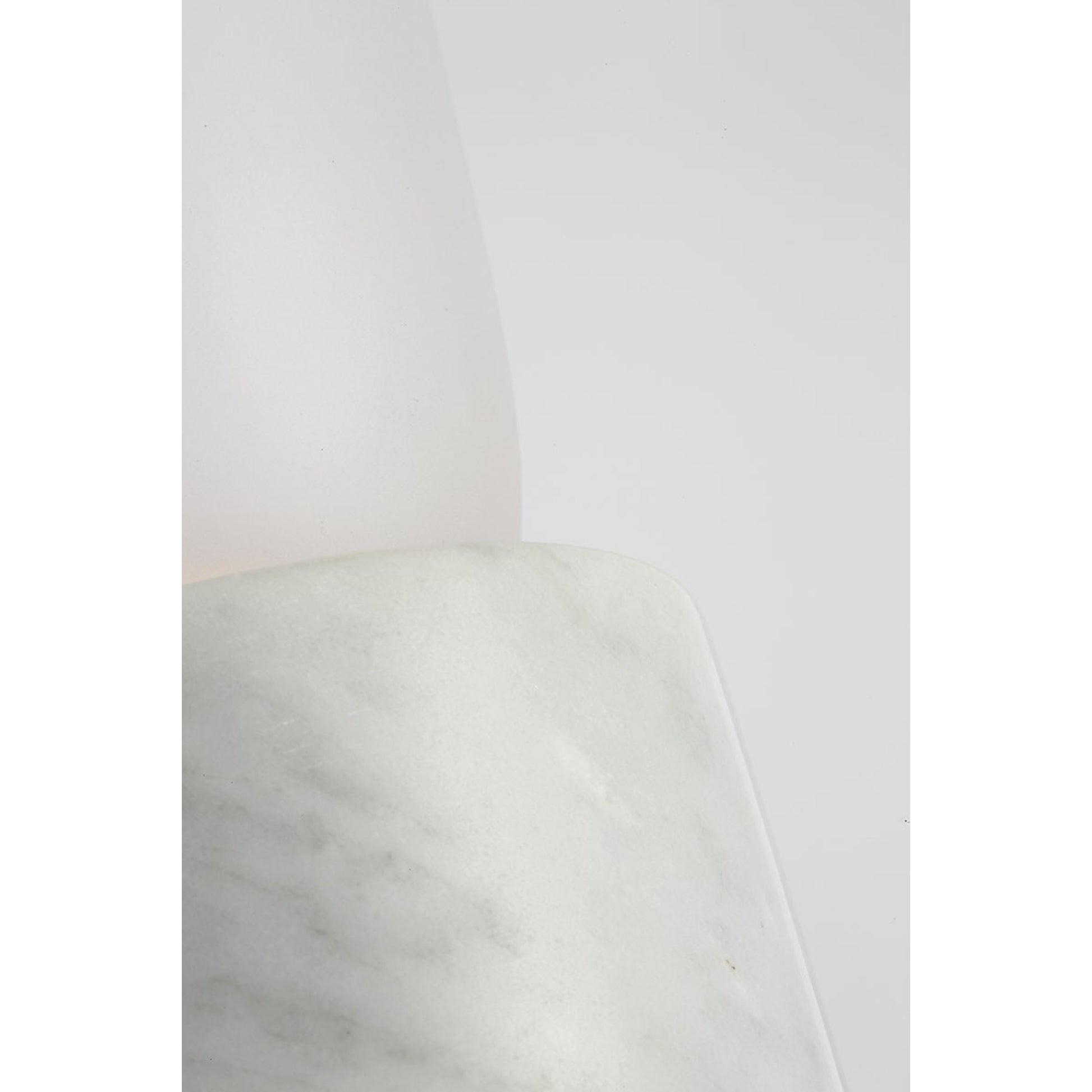 Volver 10" LED Accent Table Lamp, 120-240V, White Marble Finish - Bees Lighting