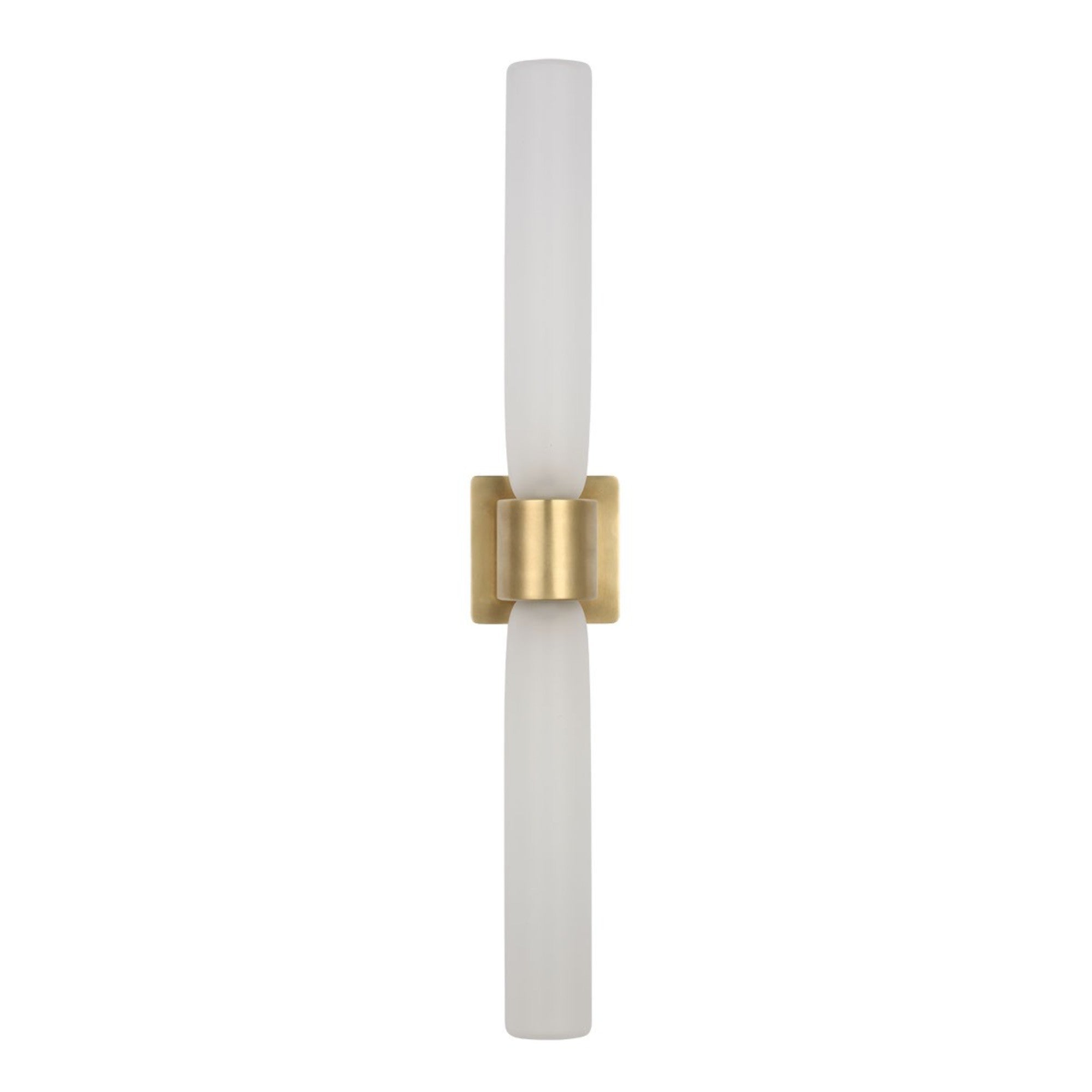 Volver 29" LED Large Double Sconce, 120-277V, Hand Rubbed Antique Brass Finish - Bees Lighting