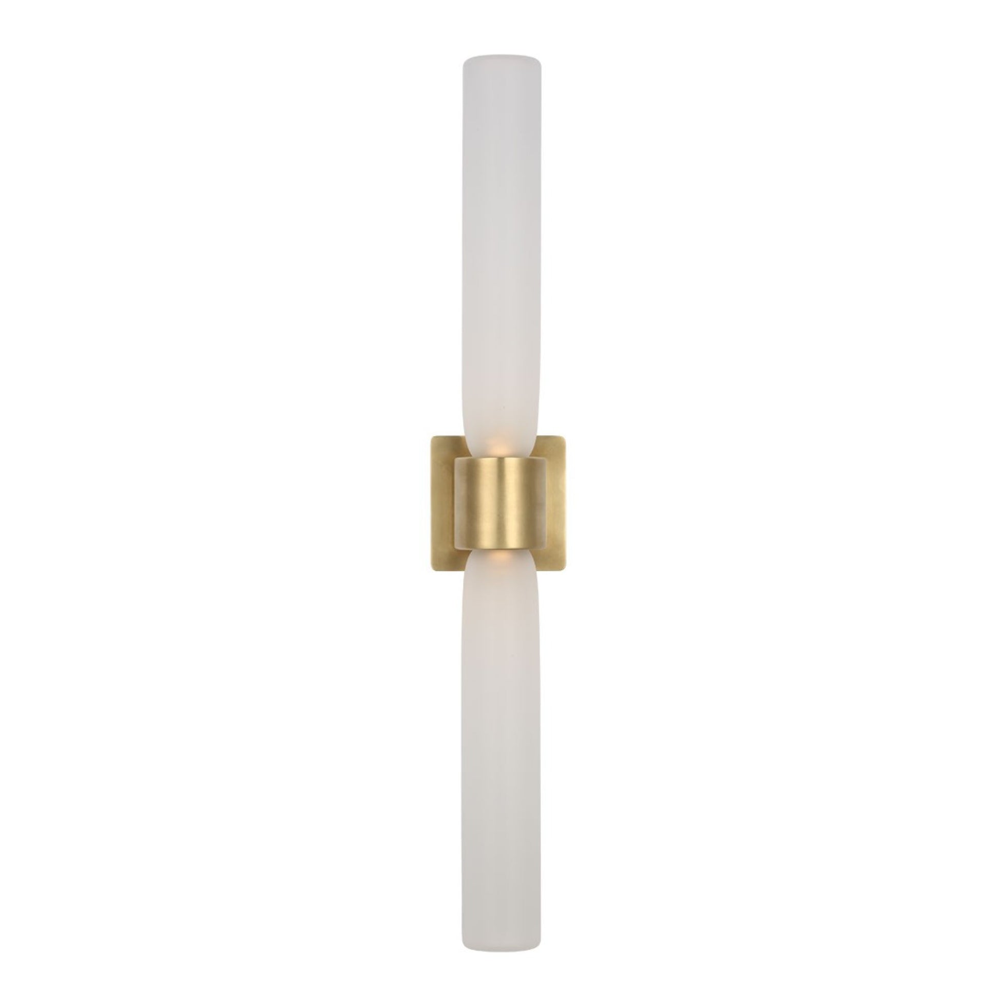 Volver 29" LED Large Double Sconce, 120-277V, Hand Rubbed Antique Brass Finish - Bees Lighting