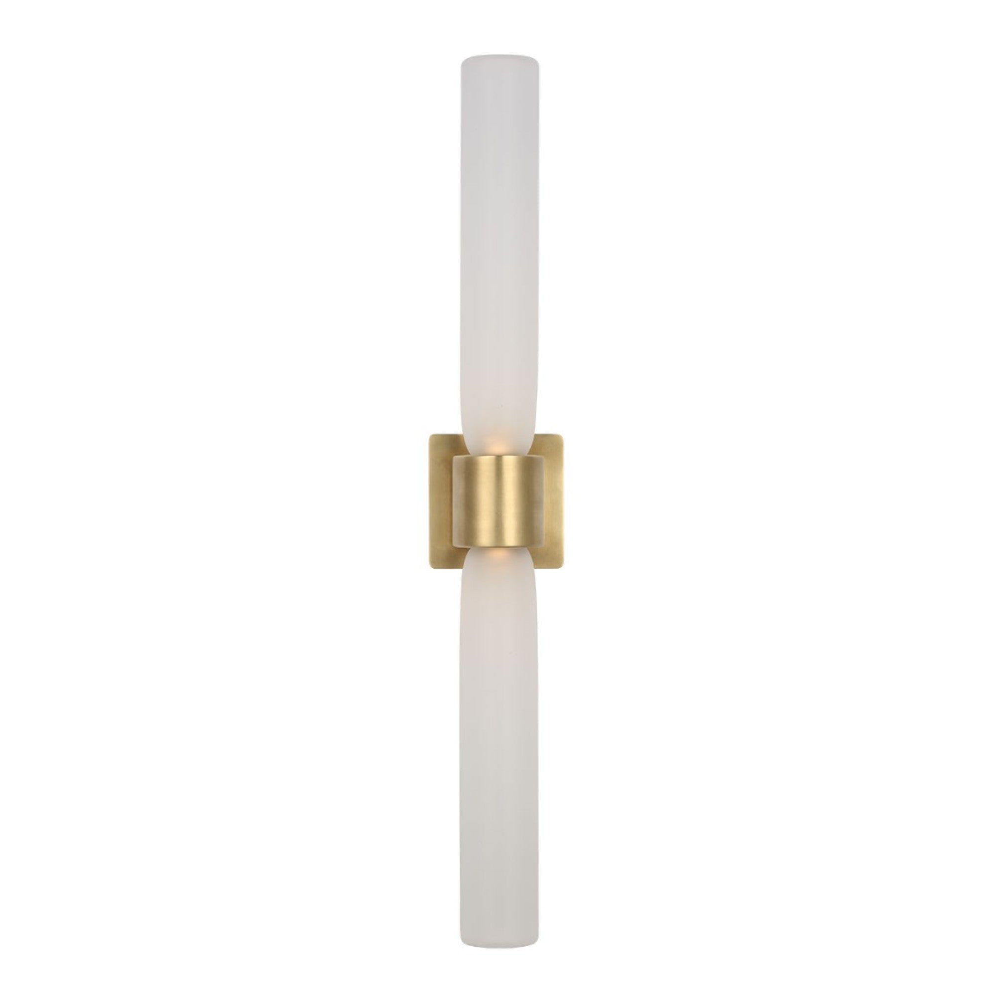 Volver 29" LED Large Double Sconce, 120-277V, Hand Rubbed Antique Brass Finish - Bees Lighting