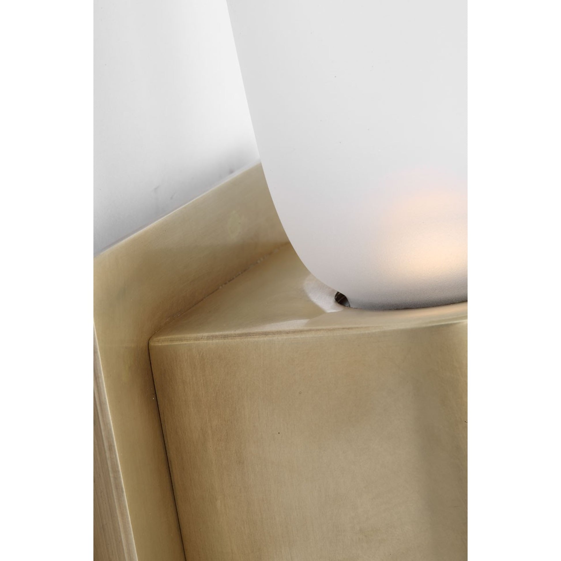 Volver 19" LED Medium Double Sconce, 120-277V, Hand Rubbed Antique Brass Finish - Bees Lighting