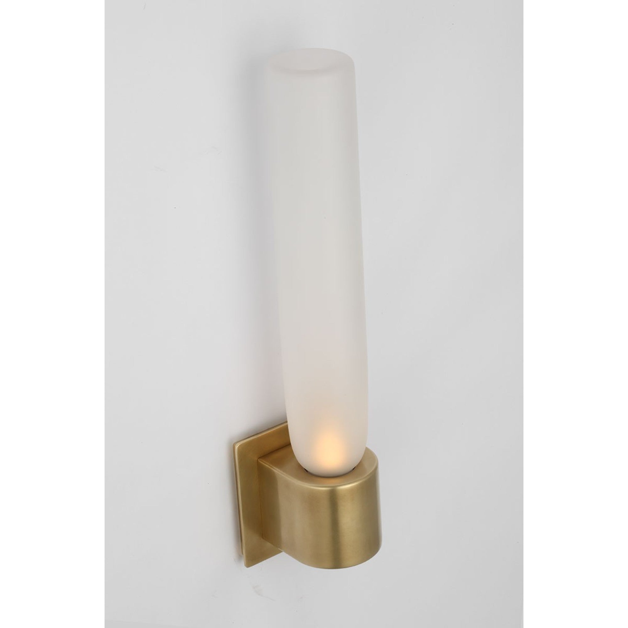 Volver 17" LED Medium Single Sconce, 120-277V, Hand Rubbed Antique Brass Finish - Bees Lighting