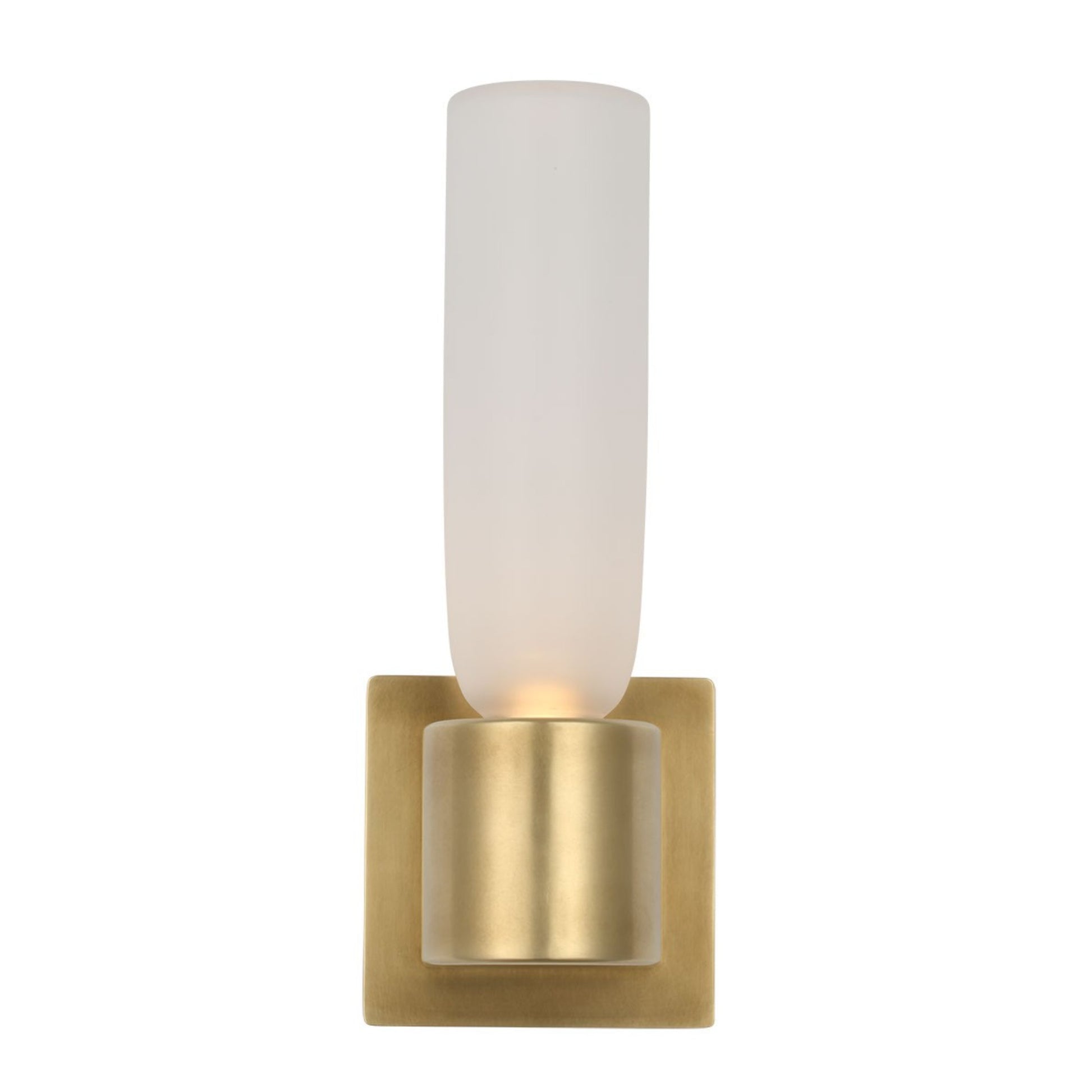 Volver 12" LED Small Single Sconce, 120-277V, Hand Rubbed Antique Brass Finish - Bees Lighting