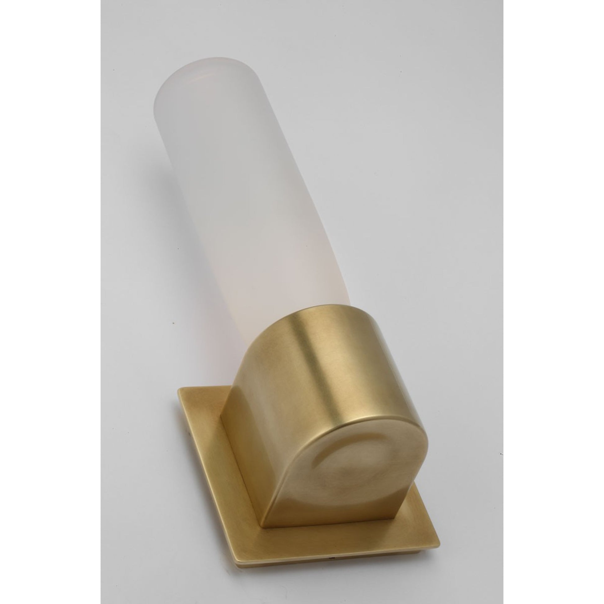 Volver 12" LED Small Single Sconce, 120-277V, Hand Rubbed Antique Brass Finish - Bees Lighting
