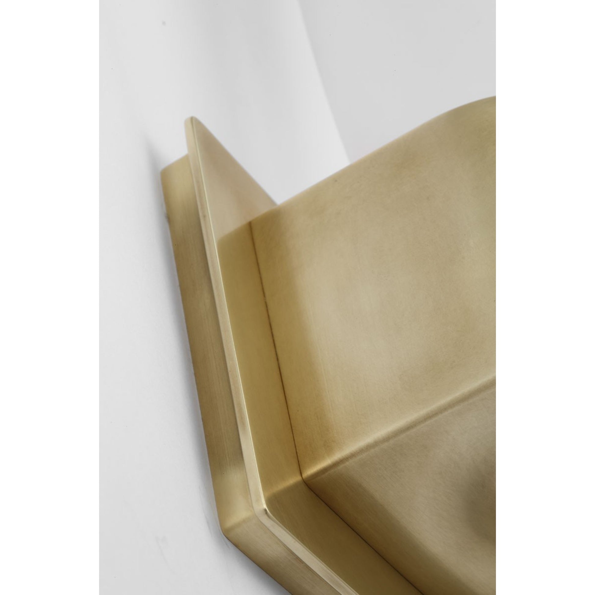 Volver 12" LED Small Single Sconce, 120-277V, Hand Rubbed Antique Brass Finish - Bees Lighting