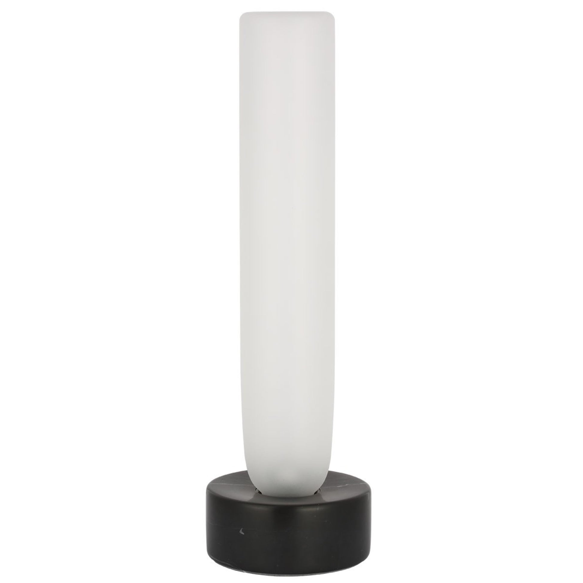 Volver 15" LED Small Table Lamp, 120-240V, Black Marble Finish - Bees Lighting