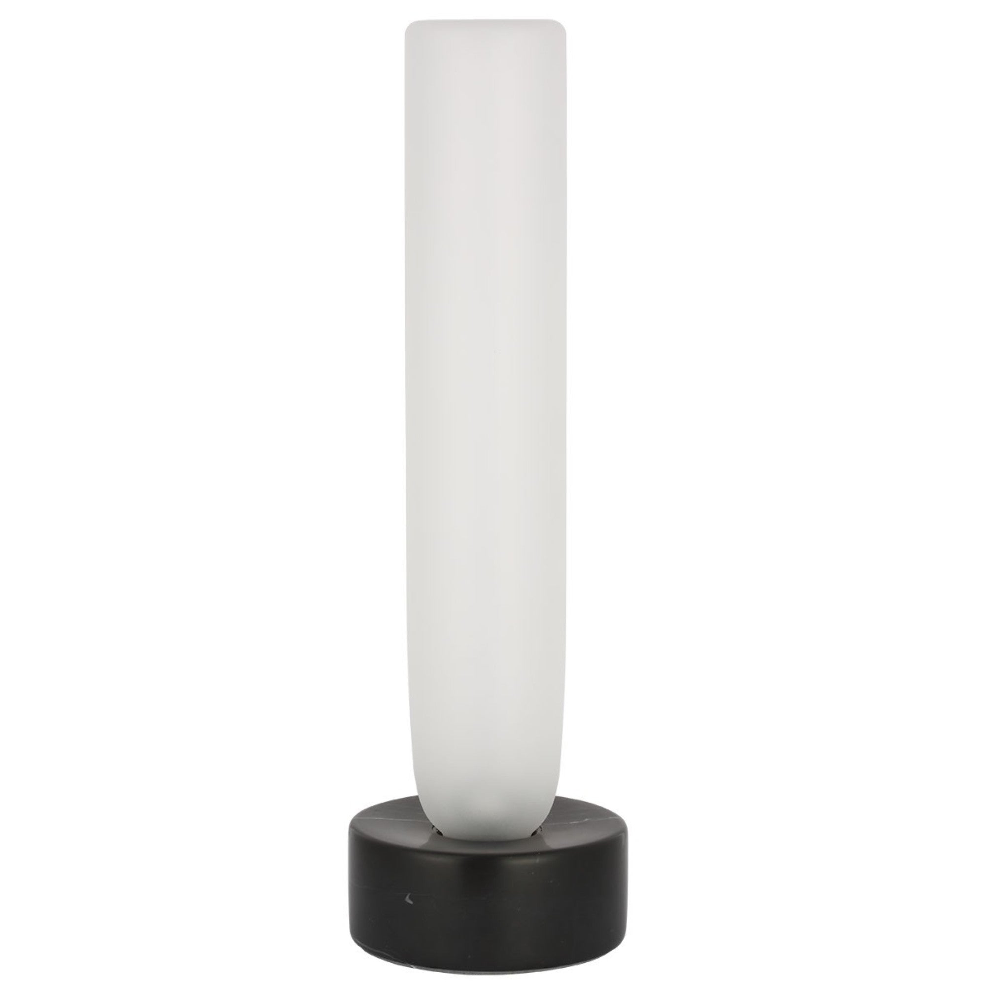 Volver 15" LED Small Table Lamp, 120-240V, Black Marble Finish - Bees Lighting