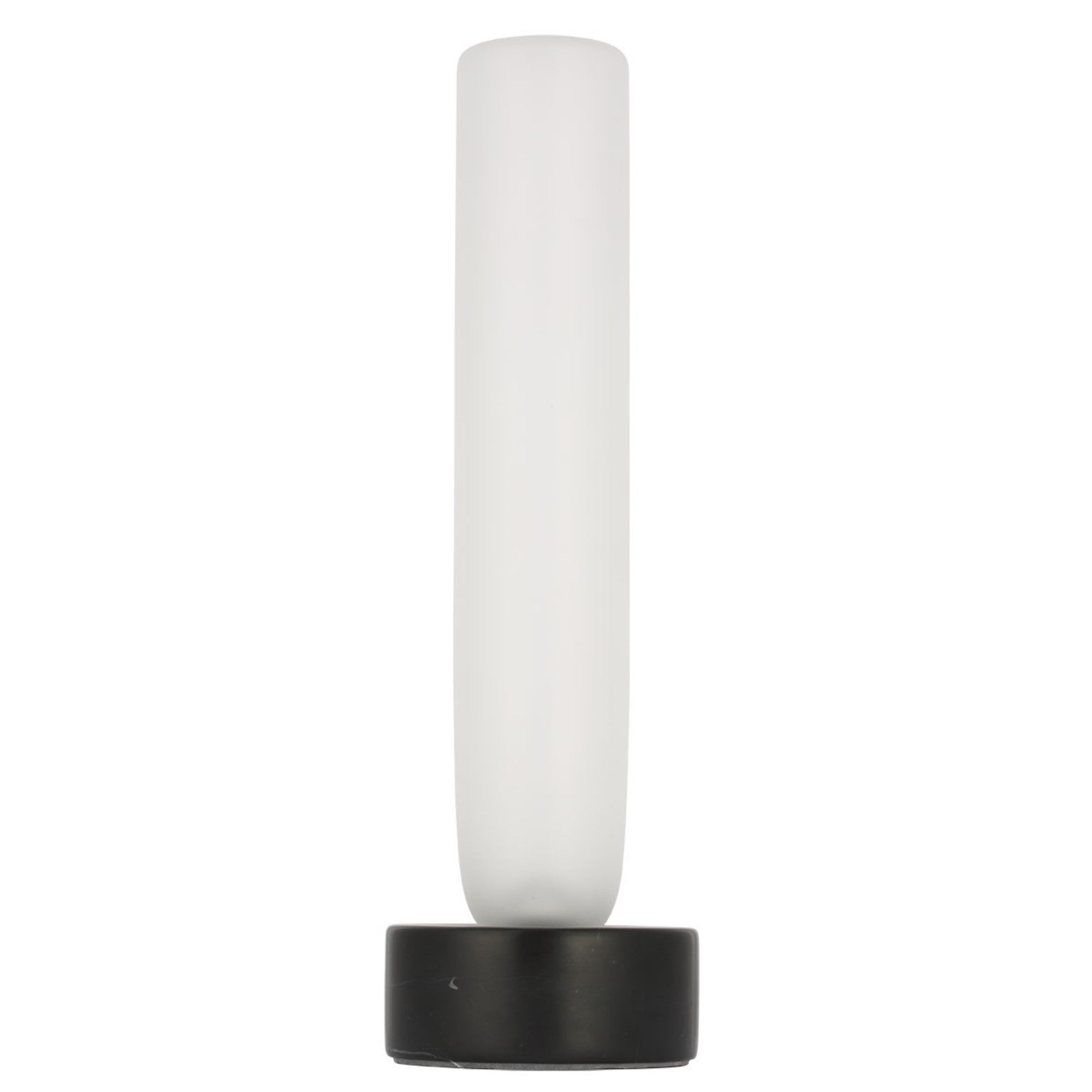 Volver 15" LED Small Table Lamp, 120-240V, Black Marble Finish - Bees Lighting