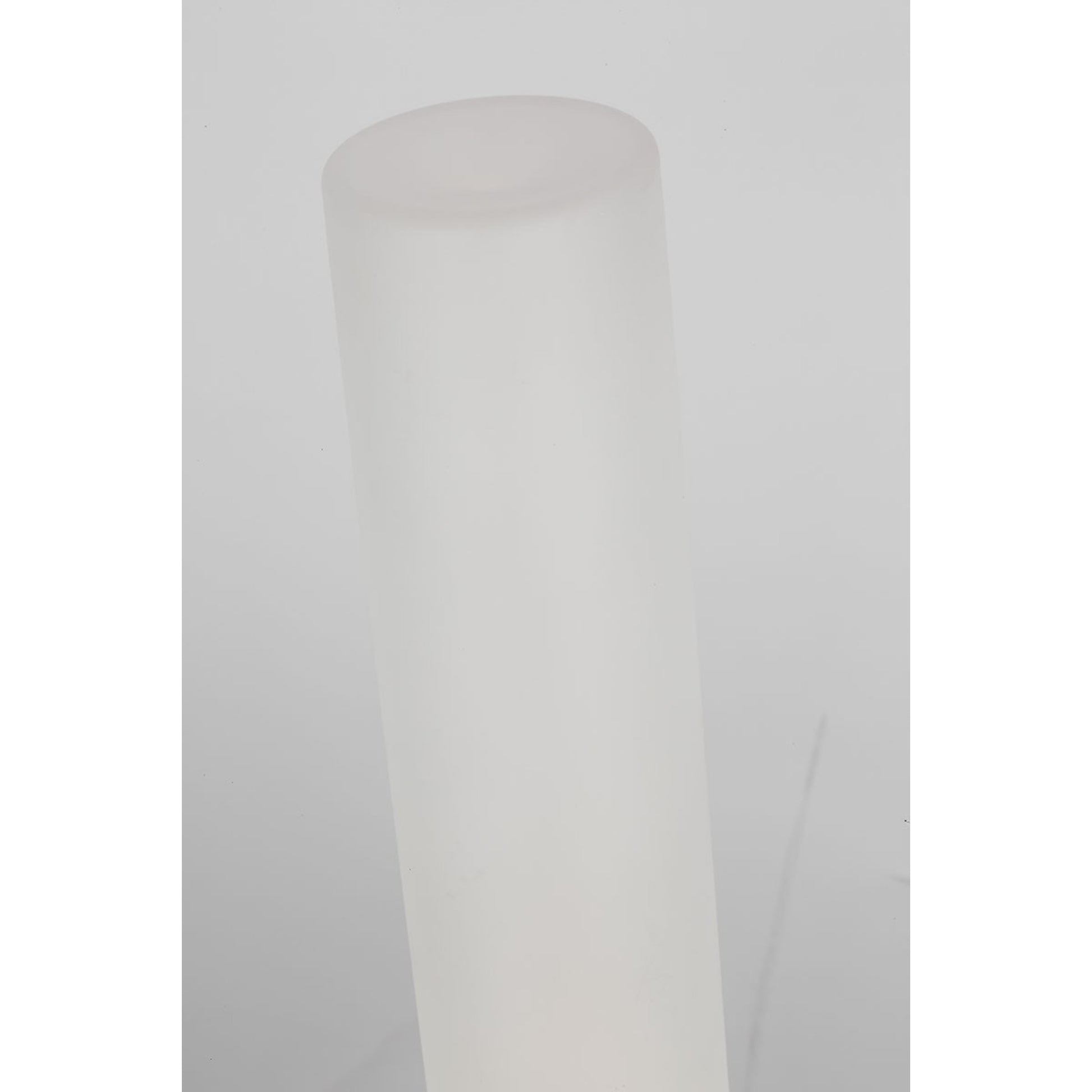 Volver 15" LED Small Table Lamp, 120-240V, White Marble Finish - Bees Lighting