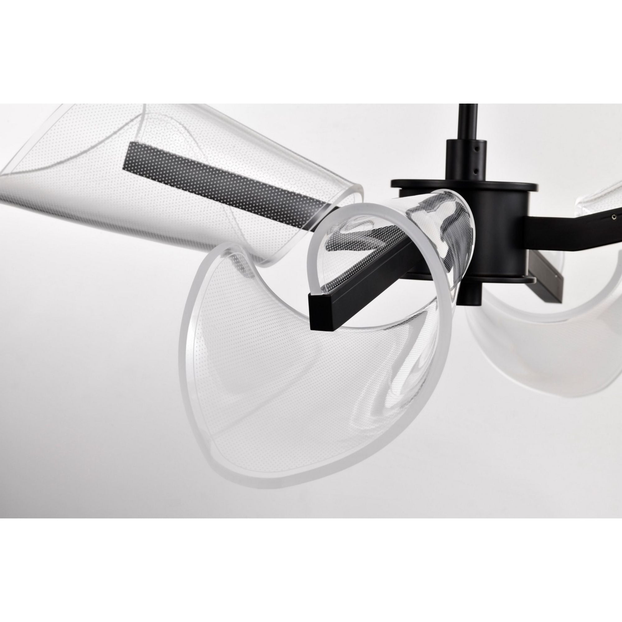 Sedona 27" 4 Lights LED Chandelier, Matte Black Finish - Bees Lighting