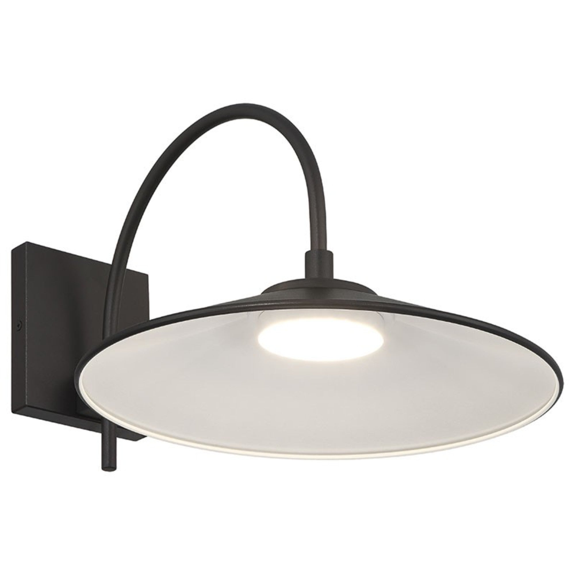 Camas 13" LED Outdoor Wall Sconce, Black Finish - Bees Lighting